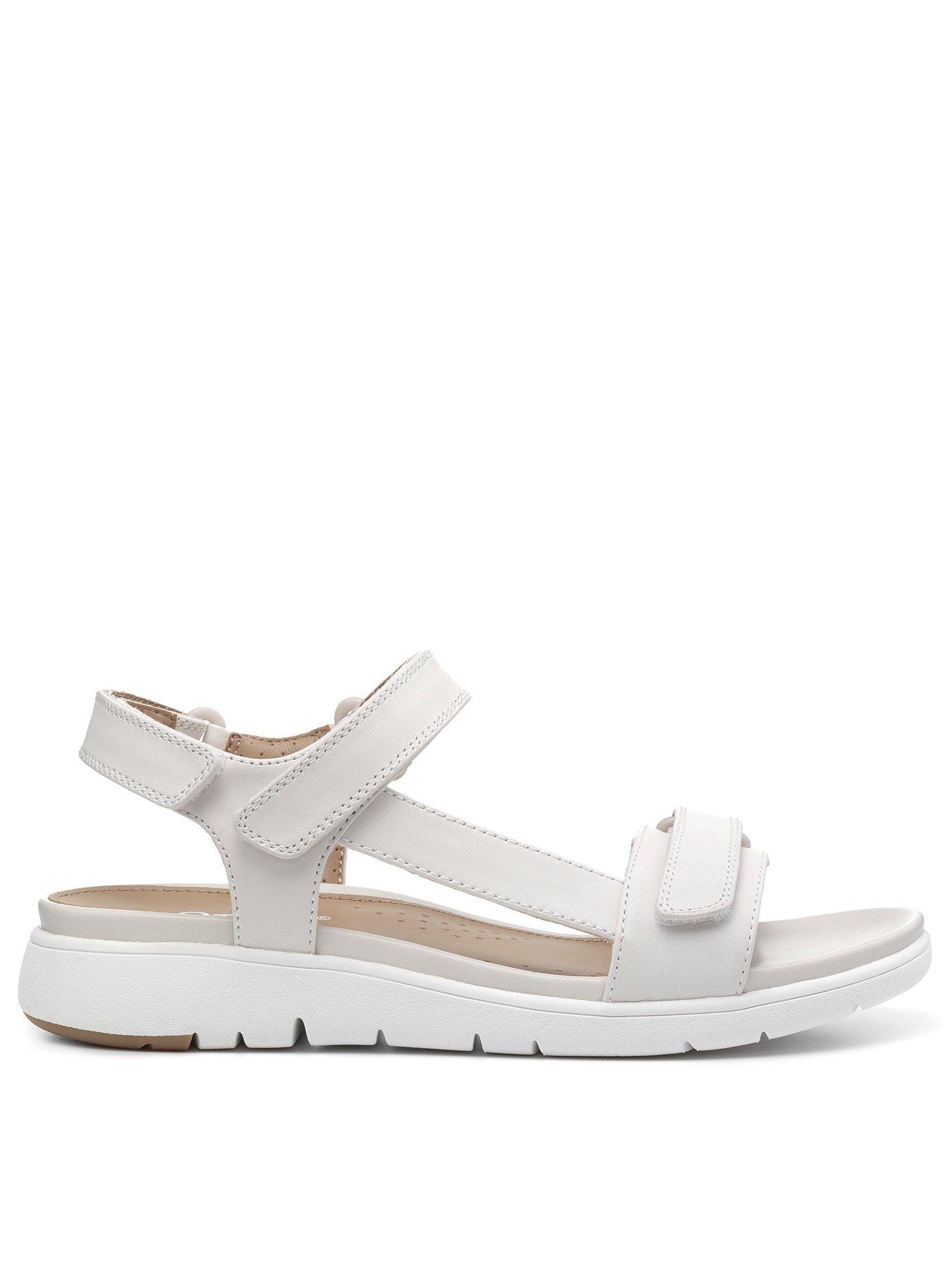 Hotter on sale white sandals