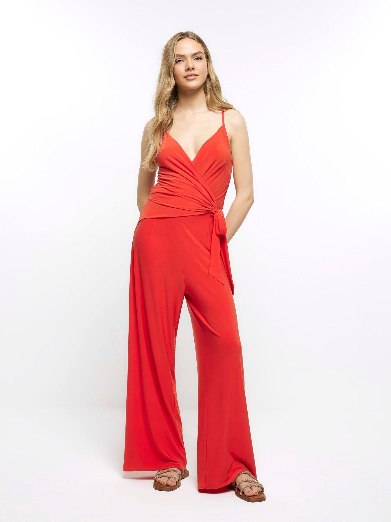 Cam Crossover Jumpsuit Red