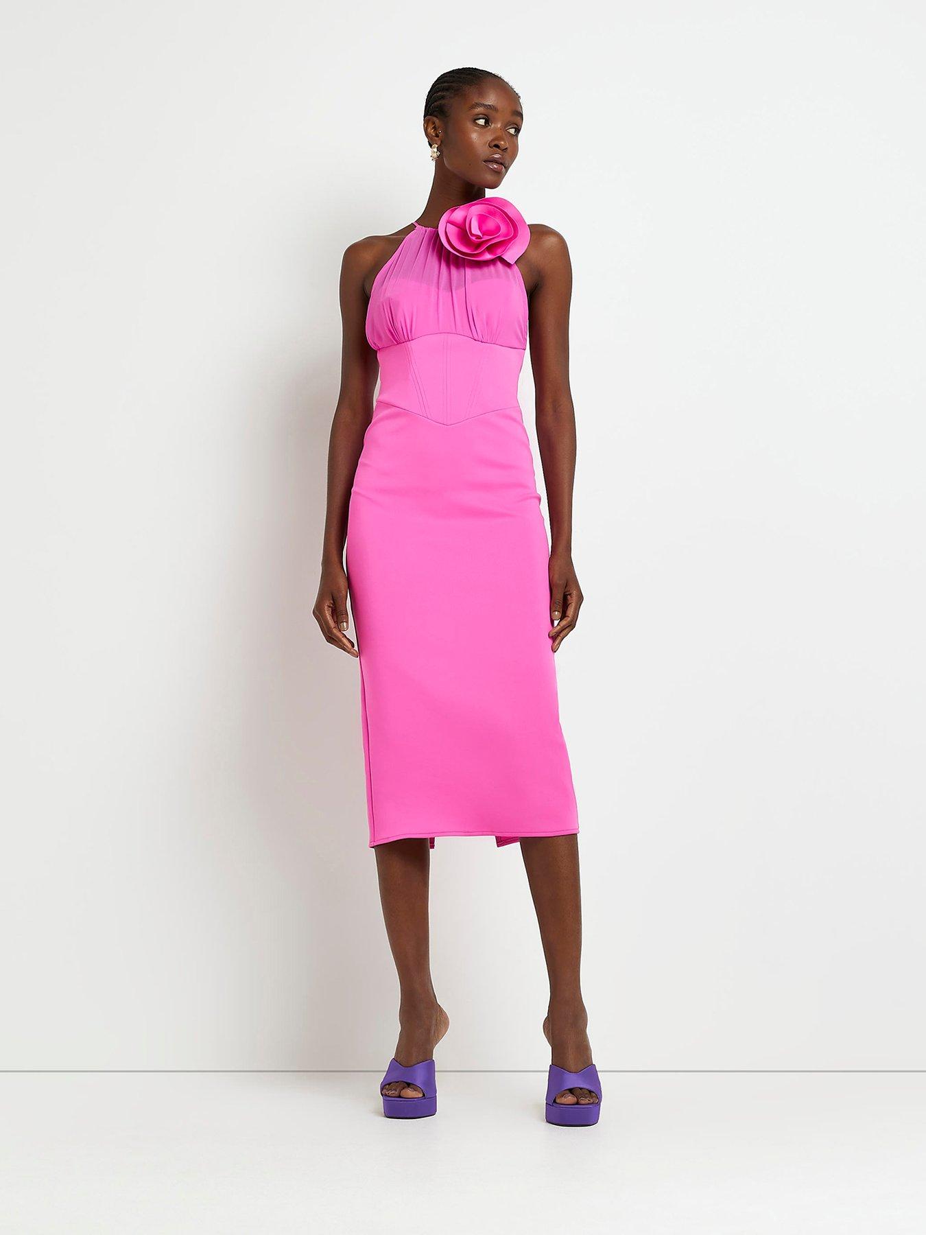 river-island-flower-mesh-bodycon-dress-pink