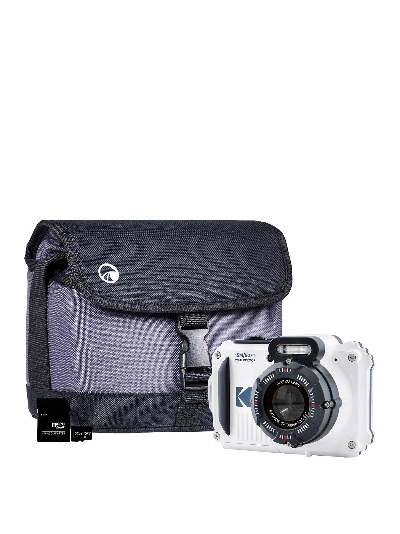 kodak-kodak-pixpro-wpz2-4x-zoom-tough-camera-inc-shoulder-bag-with-compartment-amp-32gb-microsd-card-white