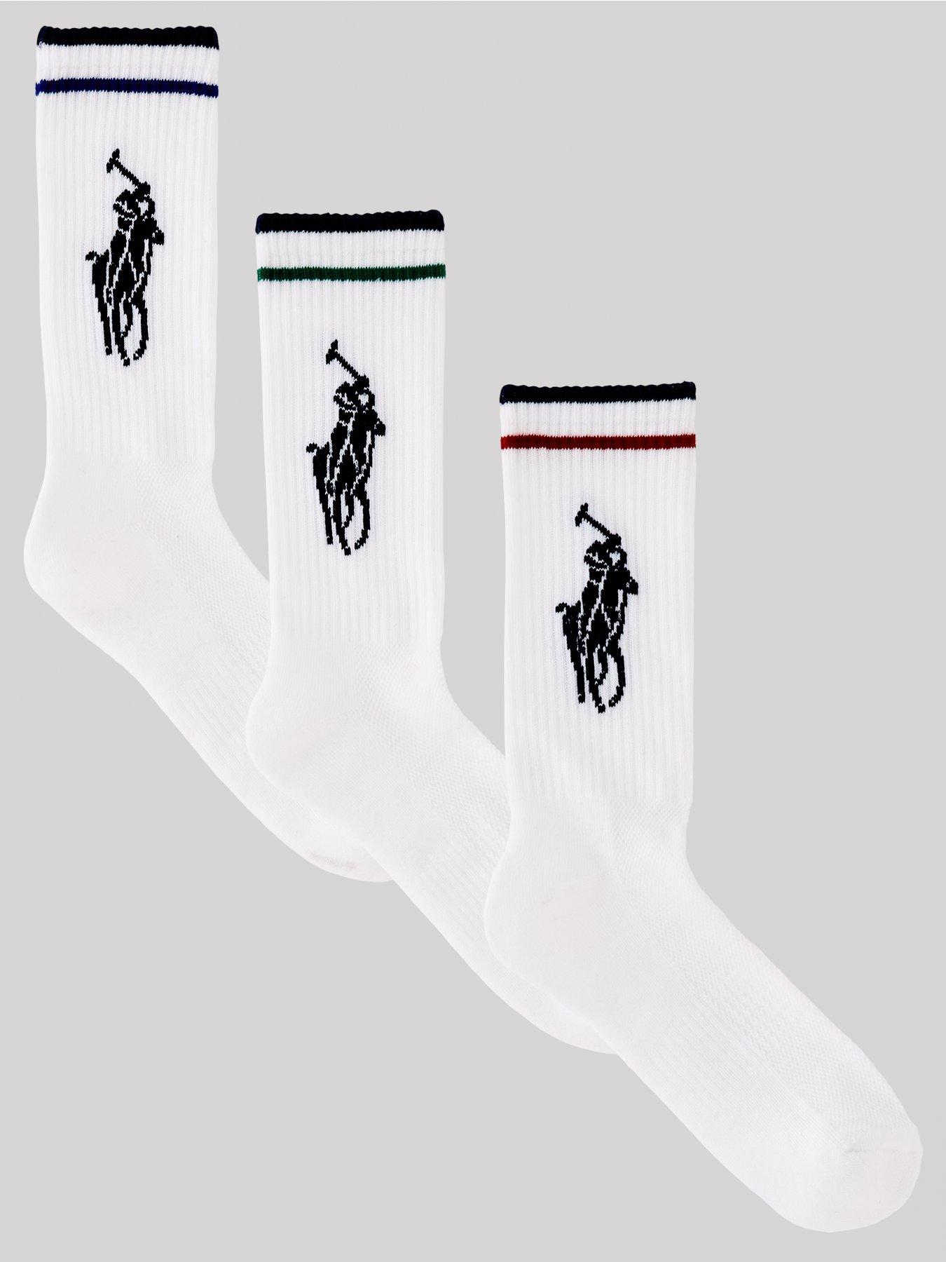 Image of Polo Ralph Lauren 3 Pack Sock - White