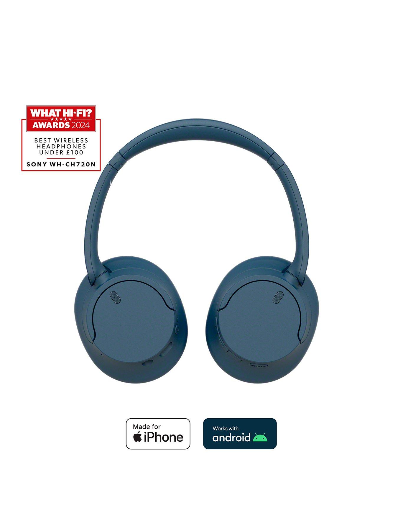 undefined WH-CH720N Noise-Cancelling Wireless Bluetooth Headphones - Up to 35 hours battery life and Quick Charge - Black