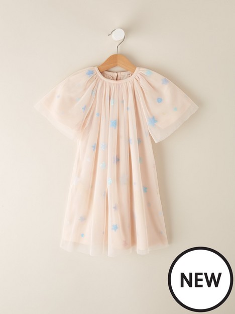 eve-and-milo-childrens-sequin-star-angel-sleeve-dress-pink