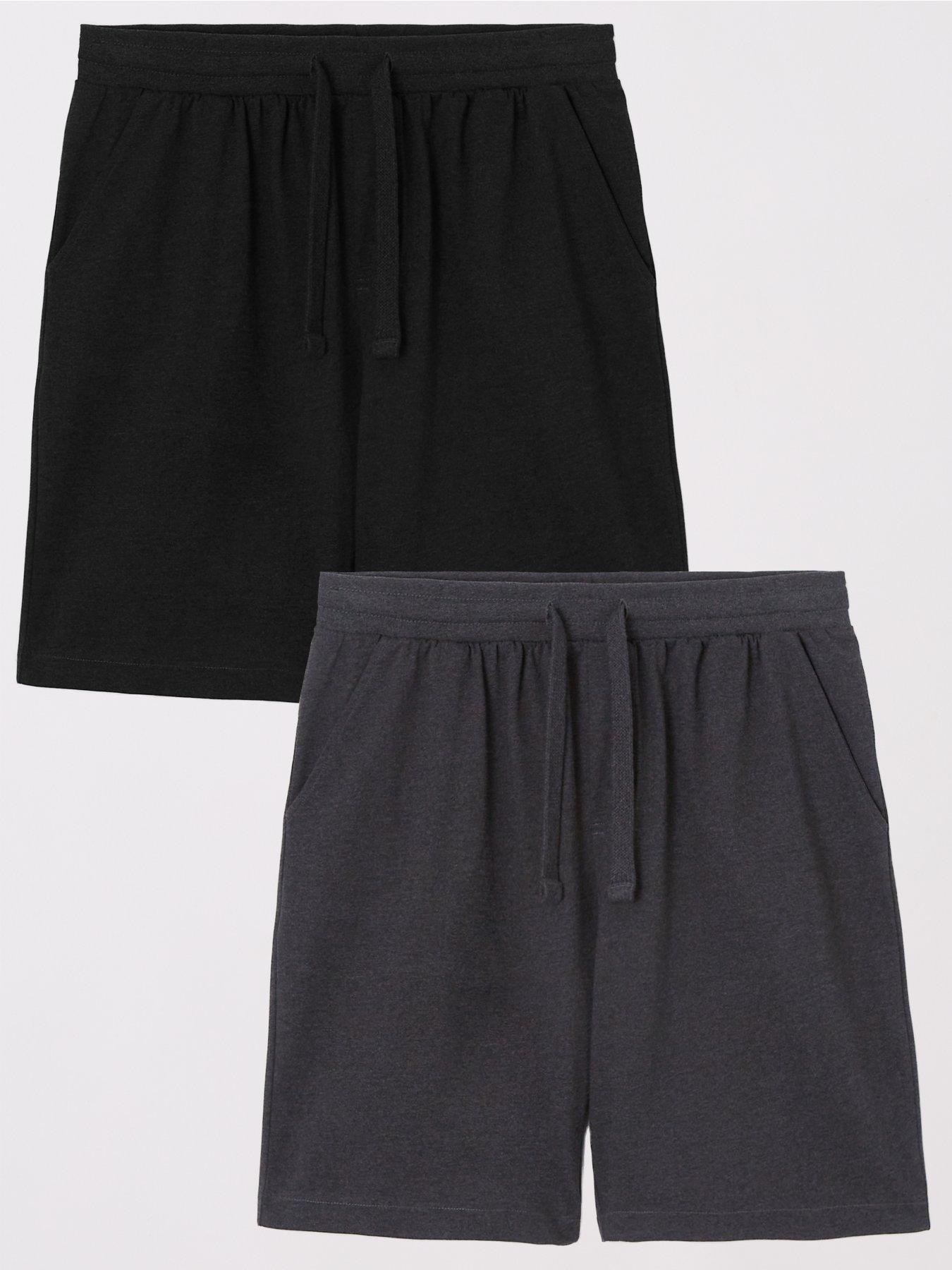 Image 1 of 7 of The Very Collection Loungewear Jersey Shorts 2 Pack - Multi