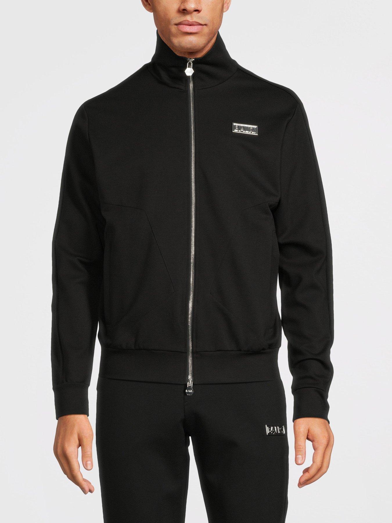 Louis Slim Panel Track Jacket Black