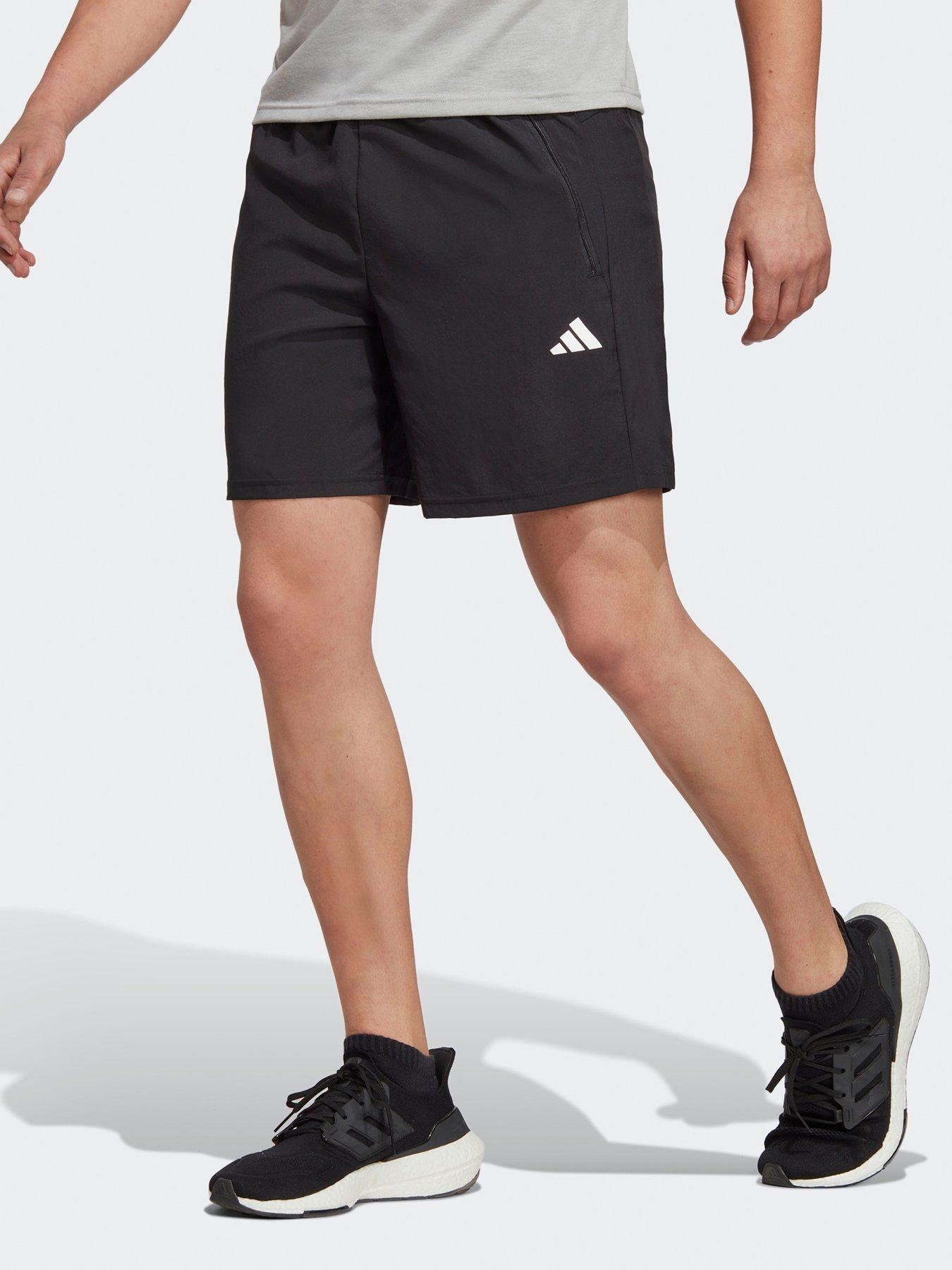 adidas Men's Adizero Split Shorts, Black/Grey, X-Large 