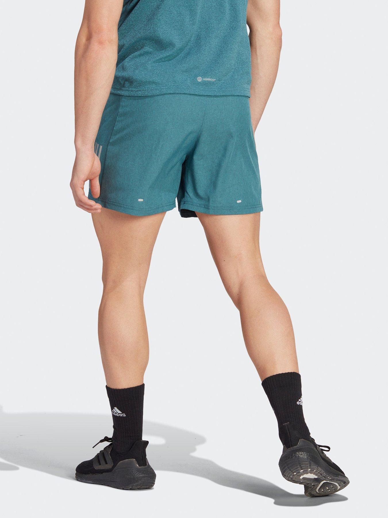 adidas-mens-own-the-run-heather-running-short-bluestillFront