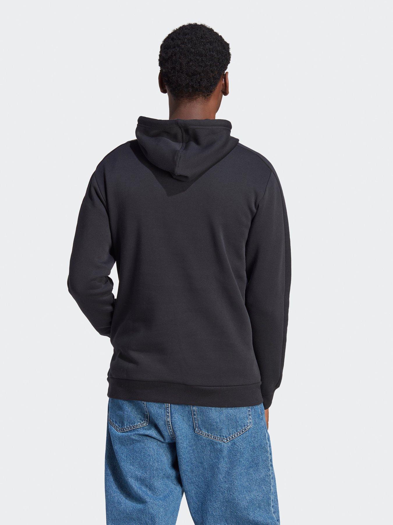 adidas-sportswear-mens-essentials-overhead-hoodie-blackstillFront