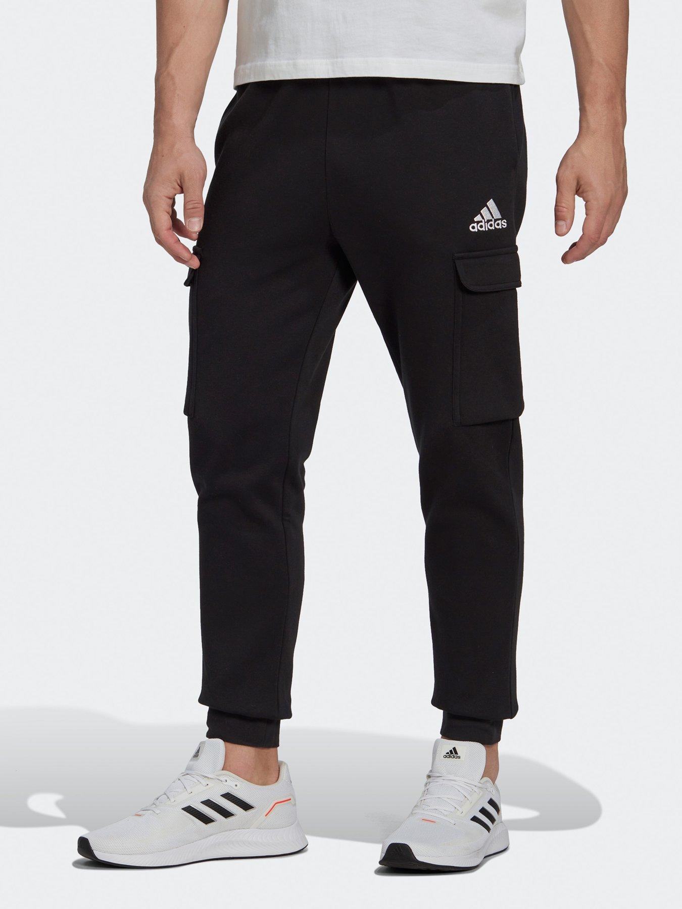 adidas-sportswear-mens-essentials-joggers-blackwhite