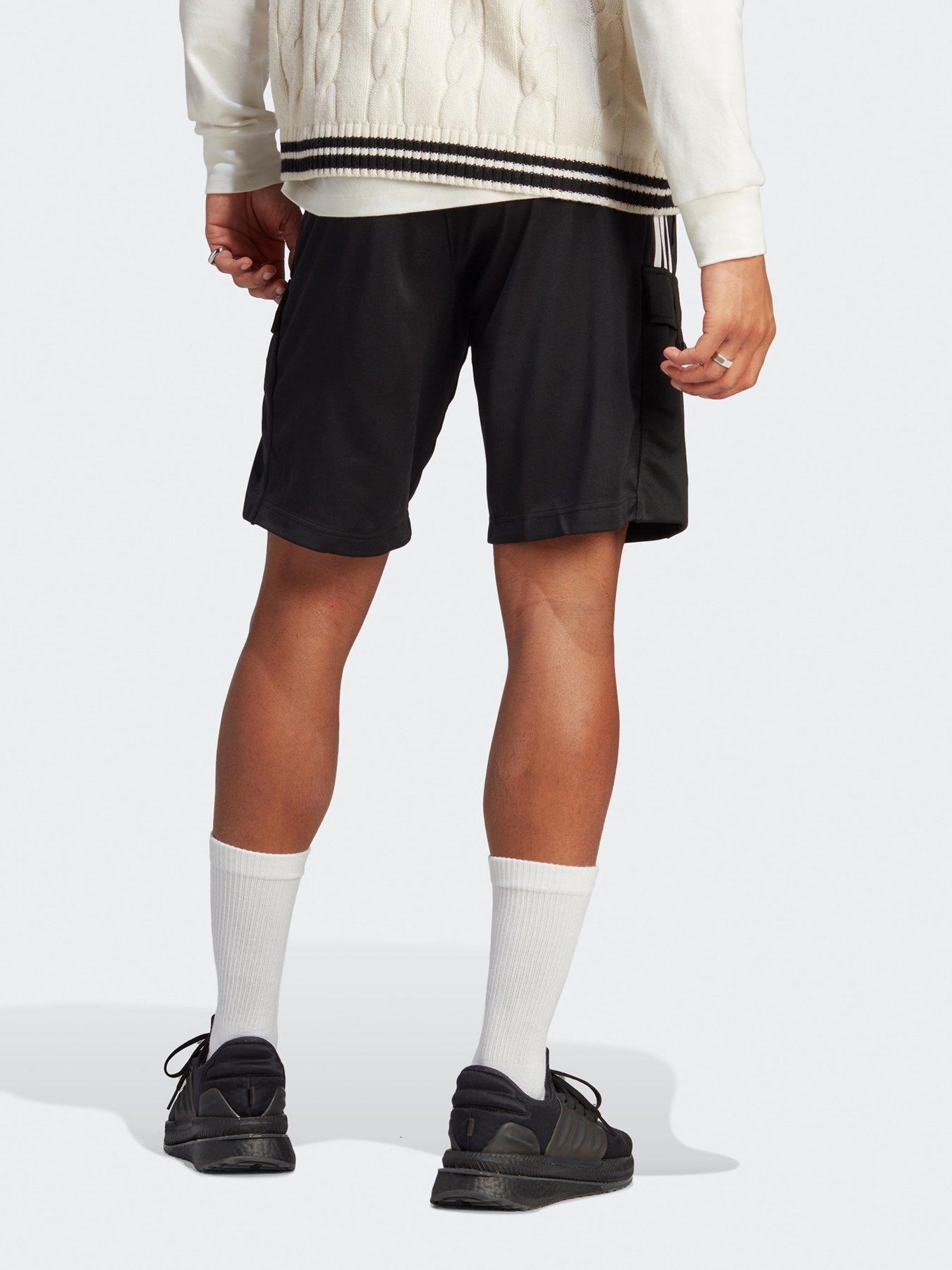 adidas-sportswear-mens-tiro-short-blackwhitestillFront