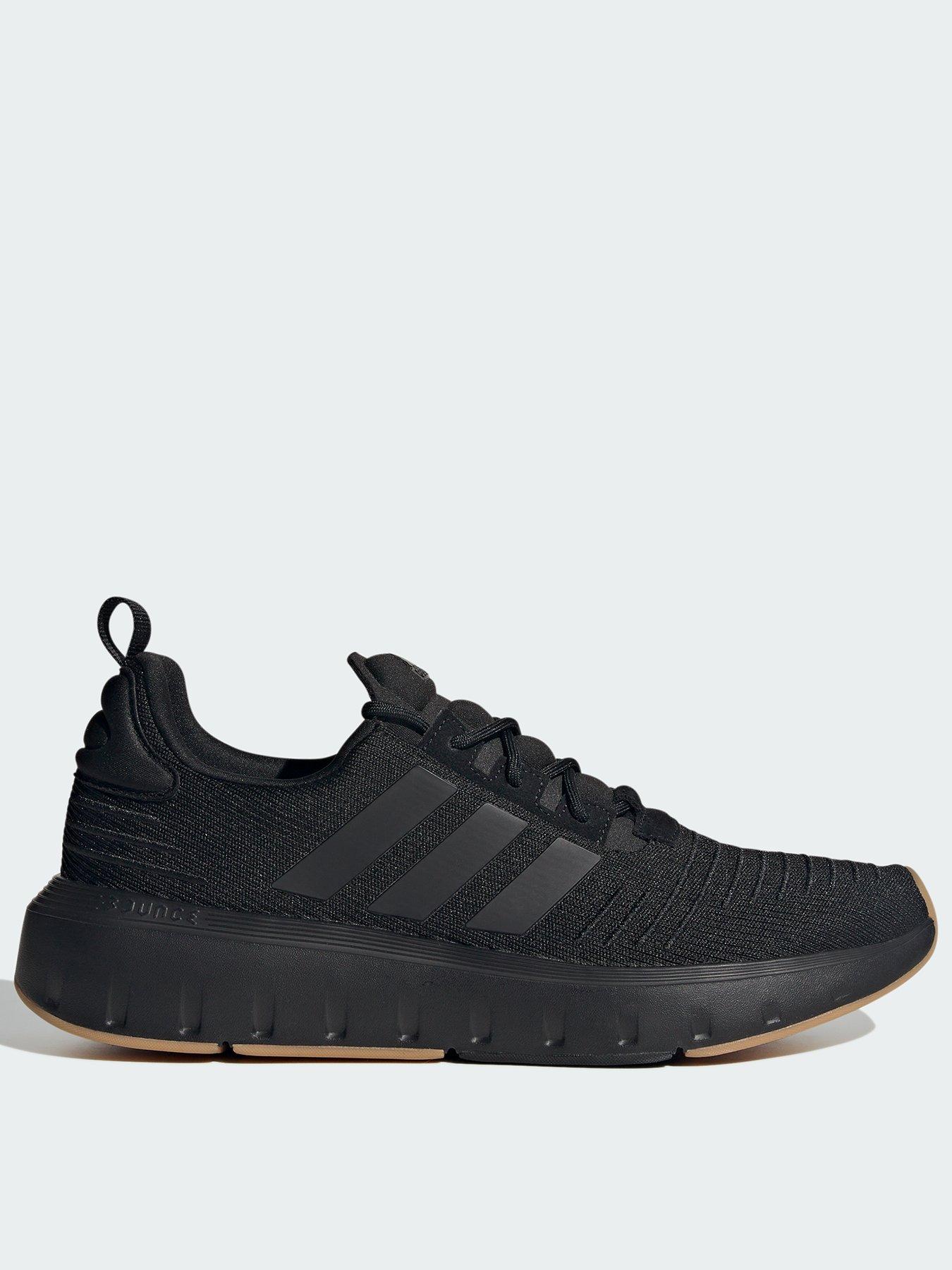 Black adidas best sale swift trainers