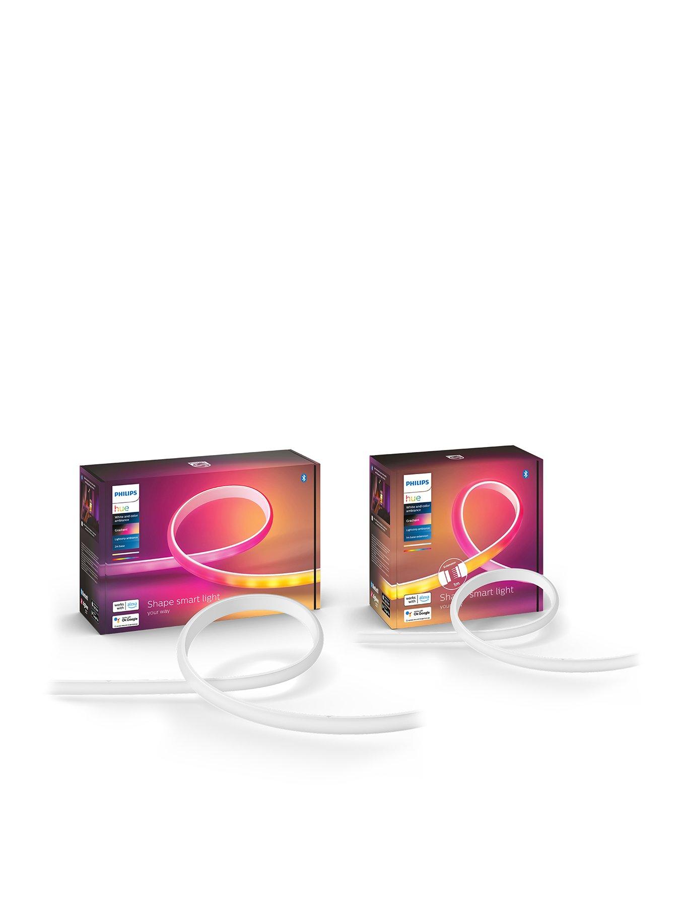 Image of Philips Hue Hue White and Colour Ambiance Gradient Lightstrip 2m and 1m extension