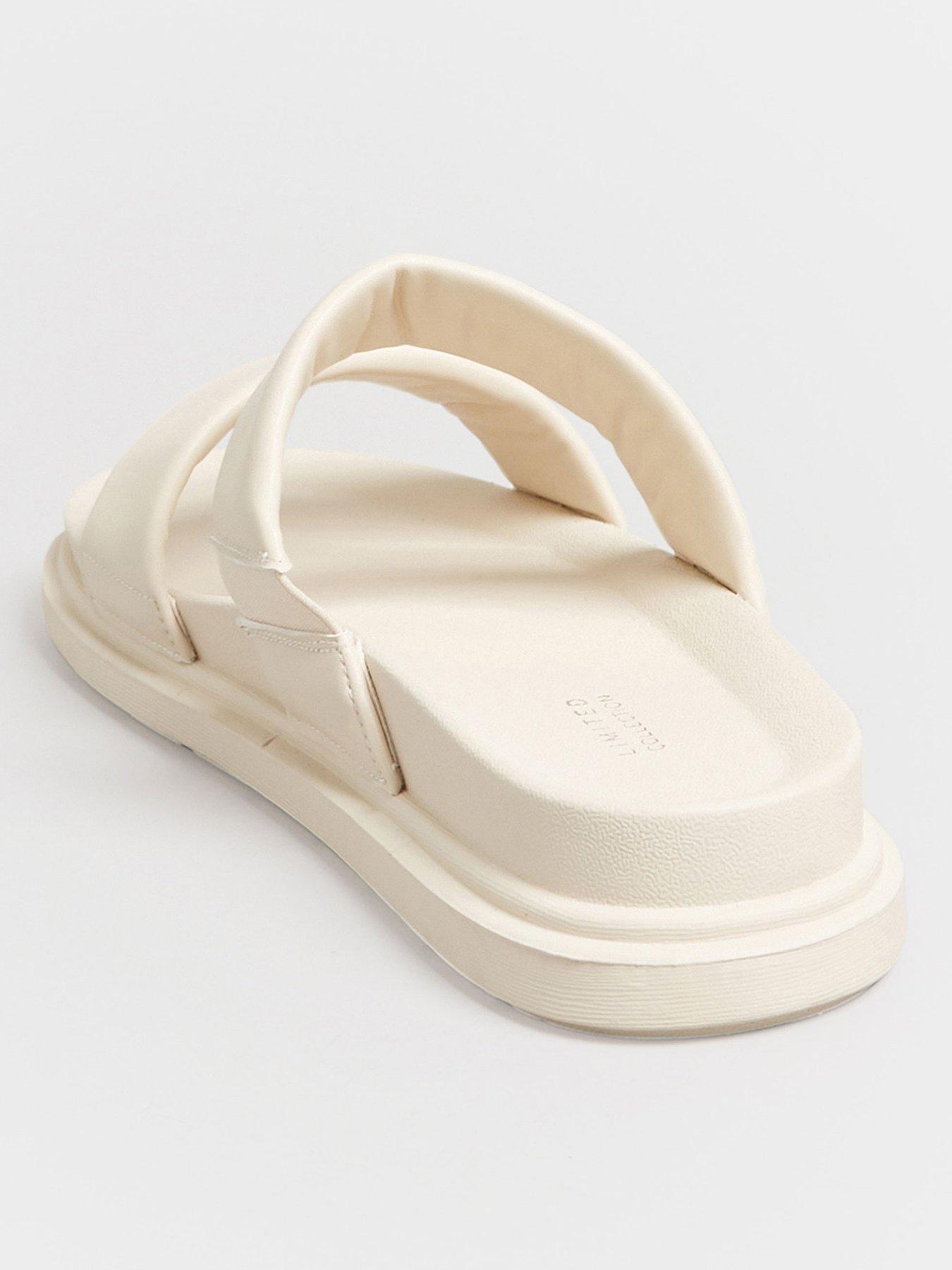 yours-yours-extra-wide-fit-two-strap-colour-drench-cleated-sandal-whitestillFront