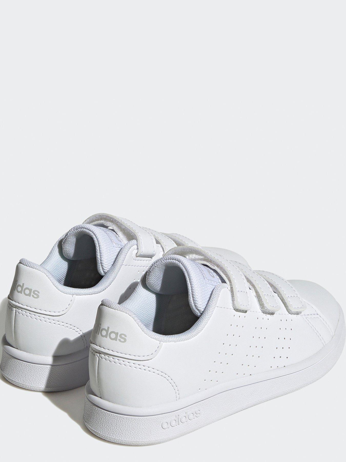 adidas-sportswear-kids-unisex-advantage-trainers-whitestillFront