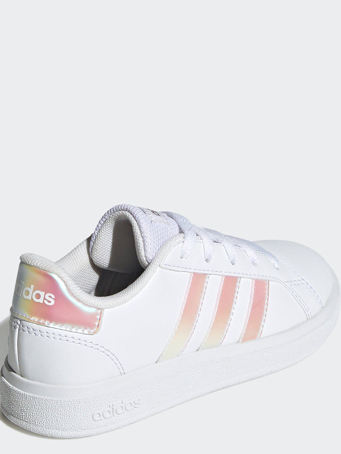 adidas-sportswear-kids-girls-grand-court-20-trainers-whiteiridescentstillFront