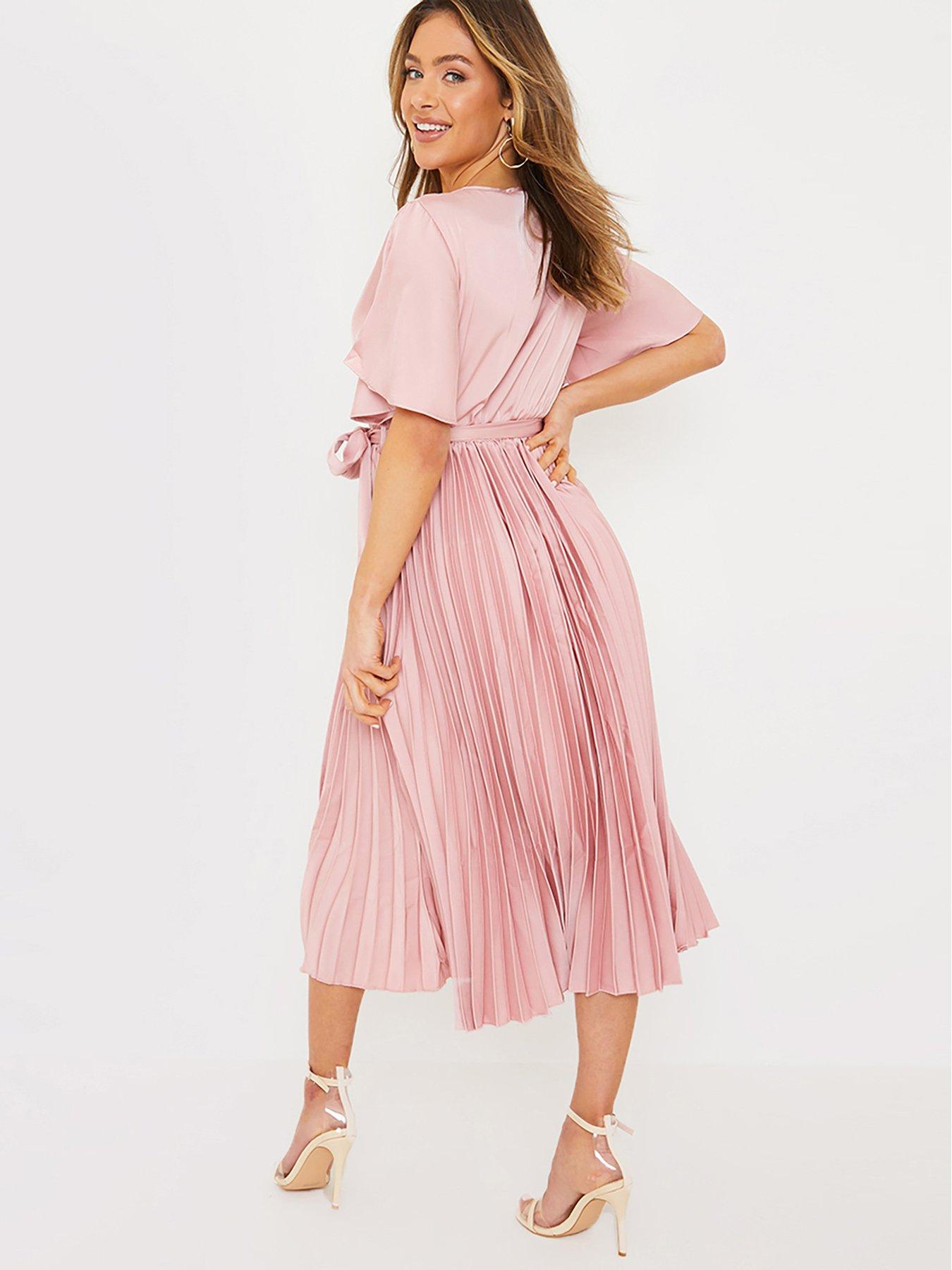In the style pink satin dress hotsell