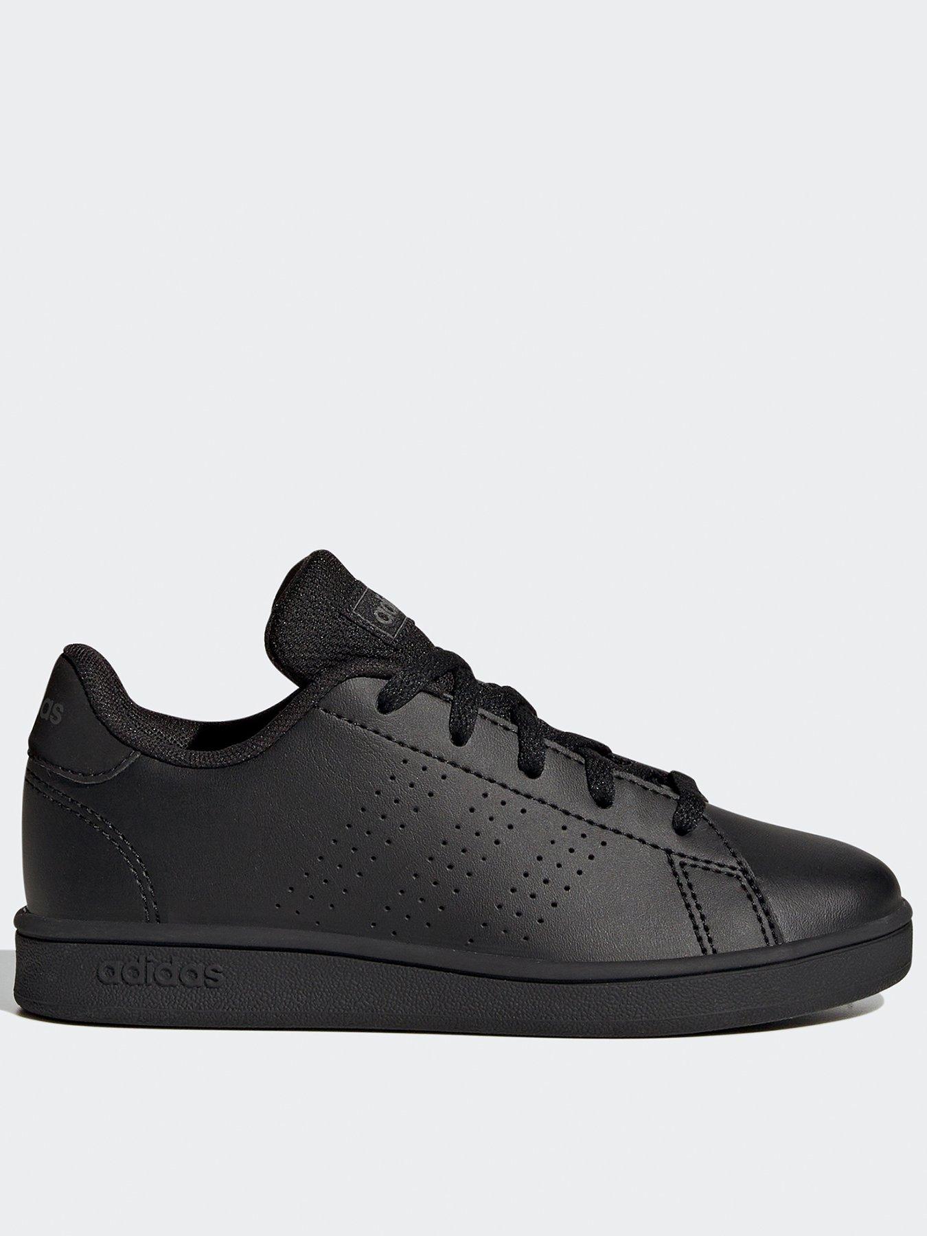 adidas-sportswear-kids-unisex-advantage-trainers-blackfront