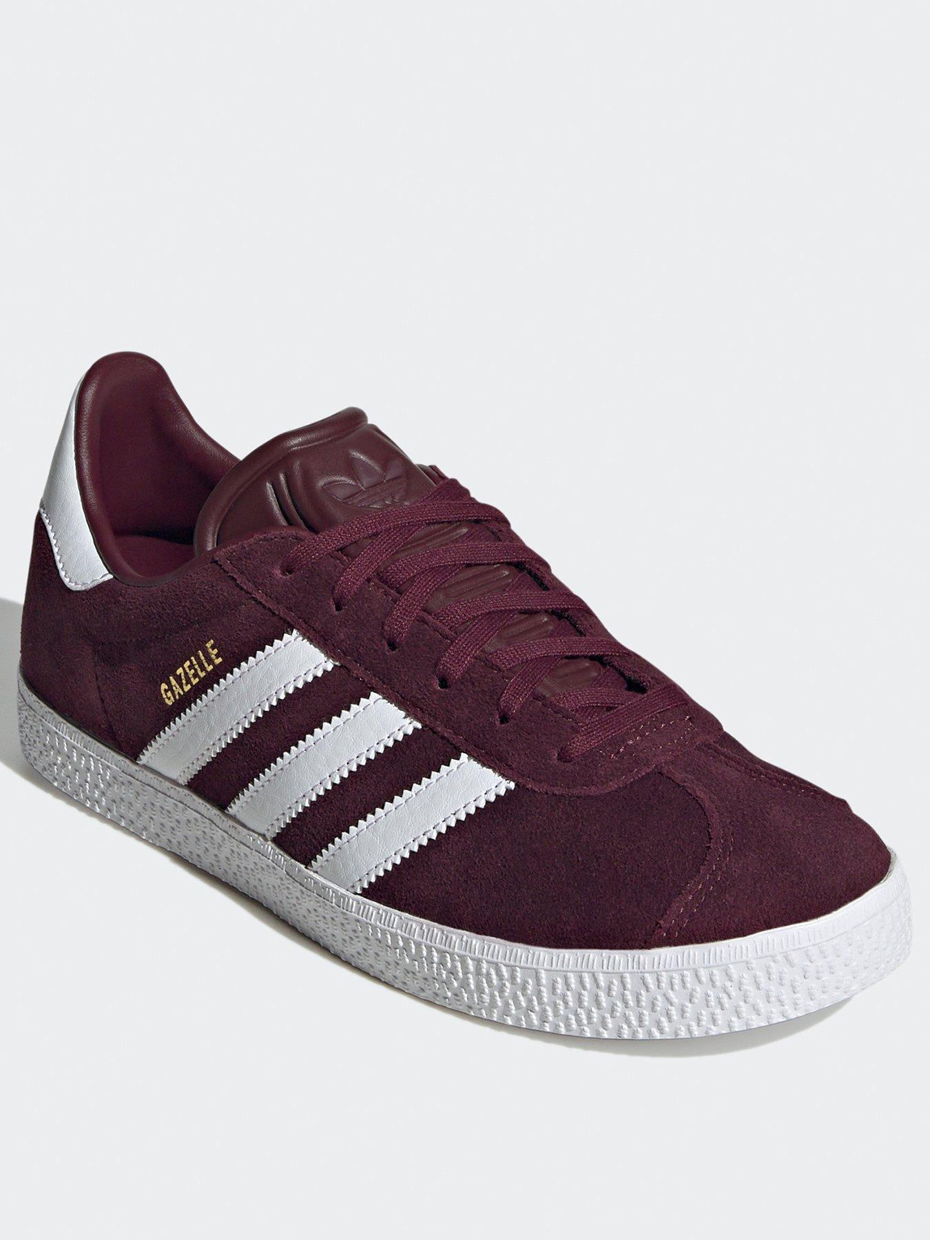 Dark red sale adidas gazelle