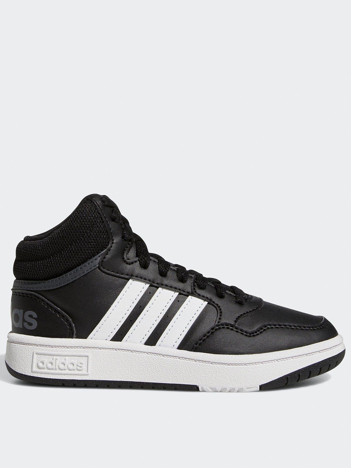 adidas-sportswear-kids-unisex-hoops-30-mid-trainers-blackwhite