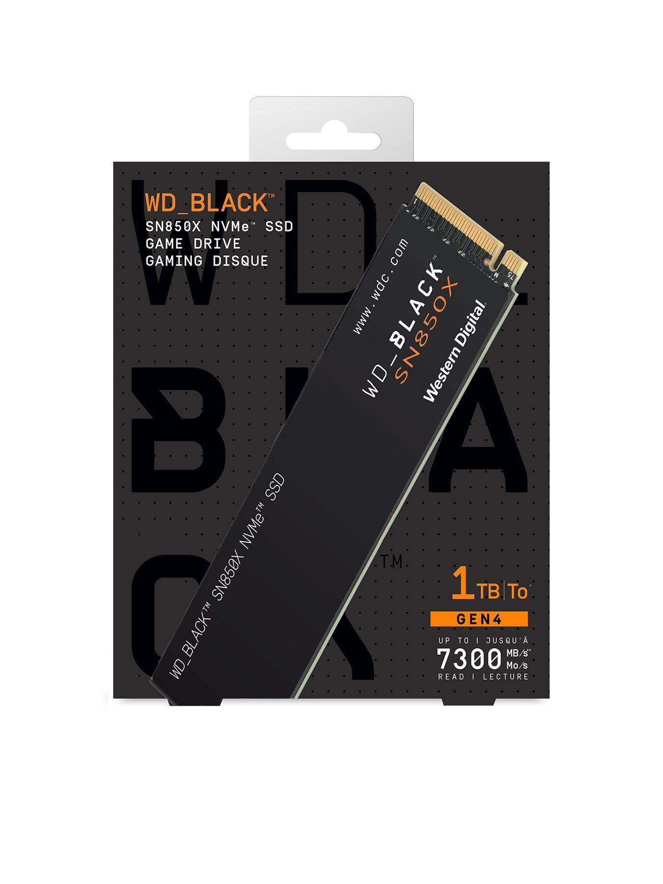 Western Digital WDS100T2X0E M.2 NVMe 内蔵SSD 1TB WD_BLACK SN850X NVMe SSD ヒートシンク非搭載