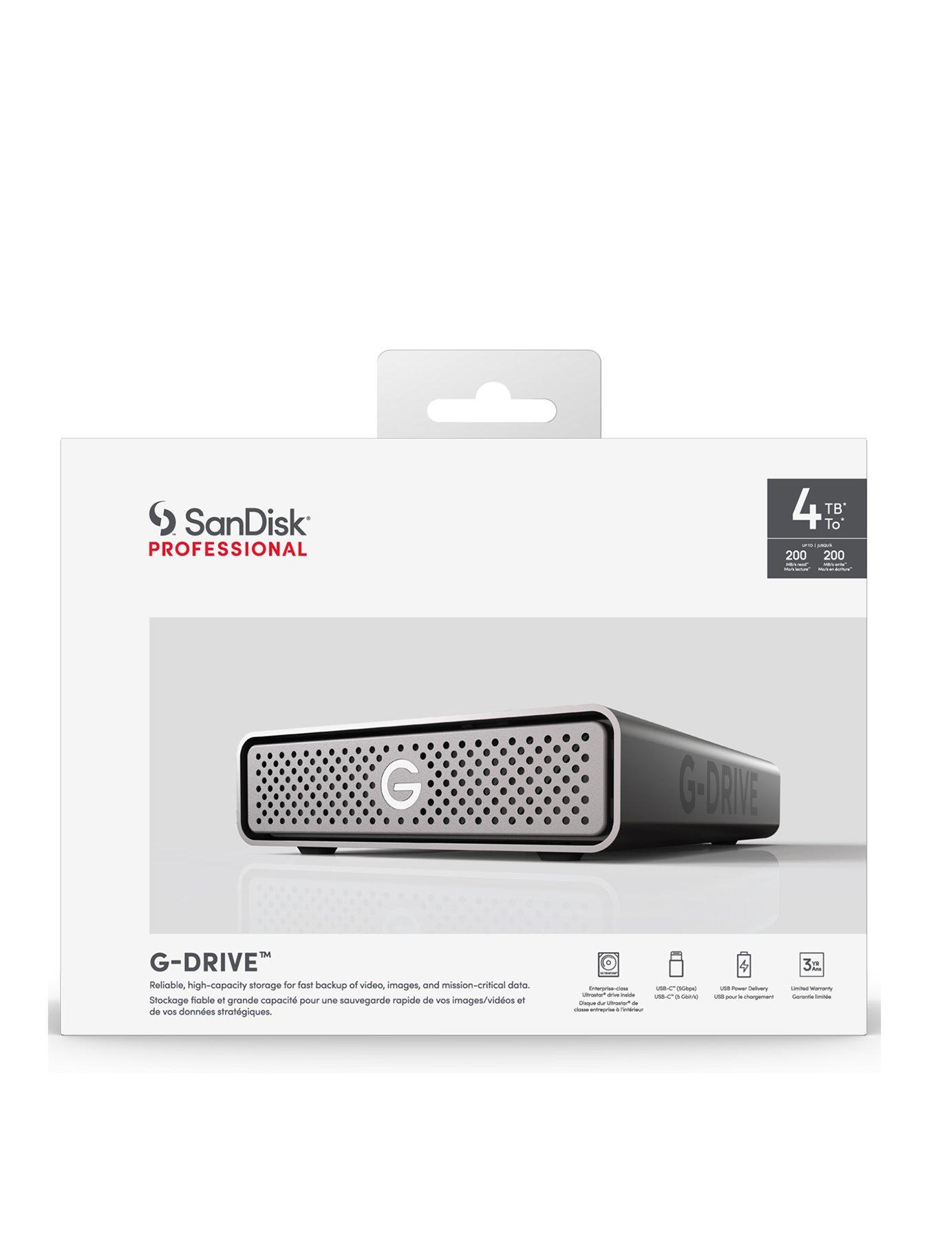 Image 1 of 4 of SanDisk SanDisk Professional G-DRIVE 4TB - Desktop Hard Drive