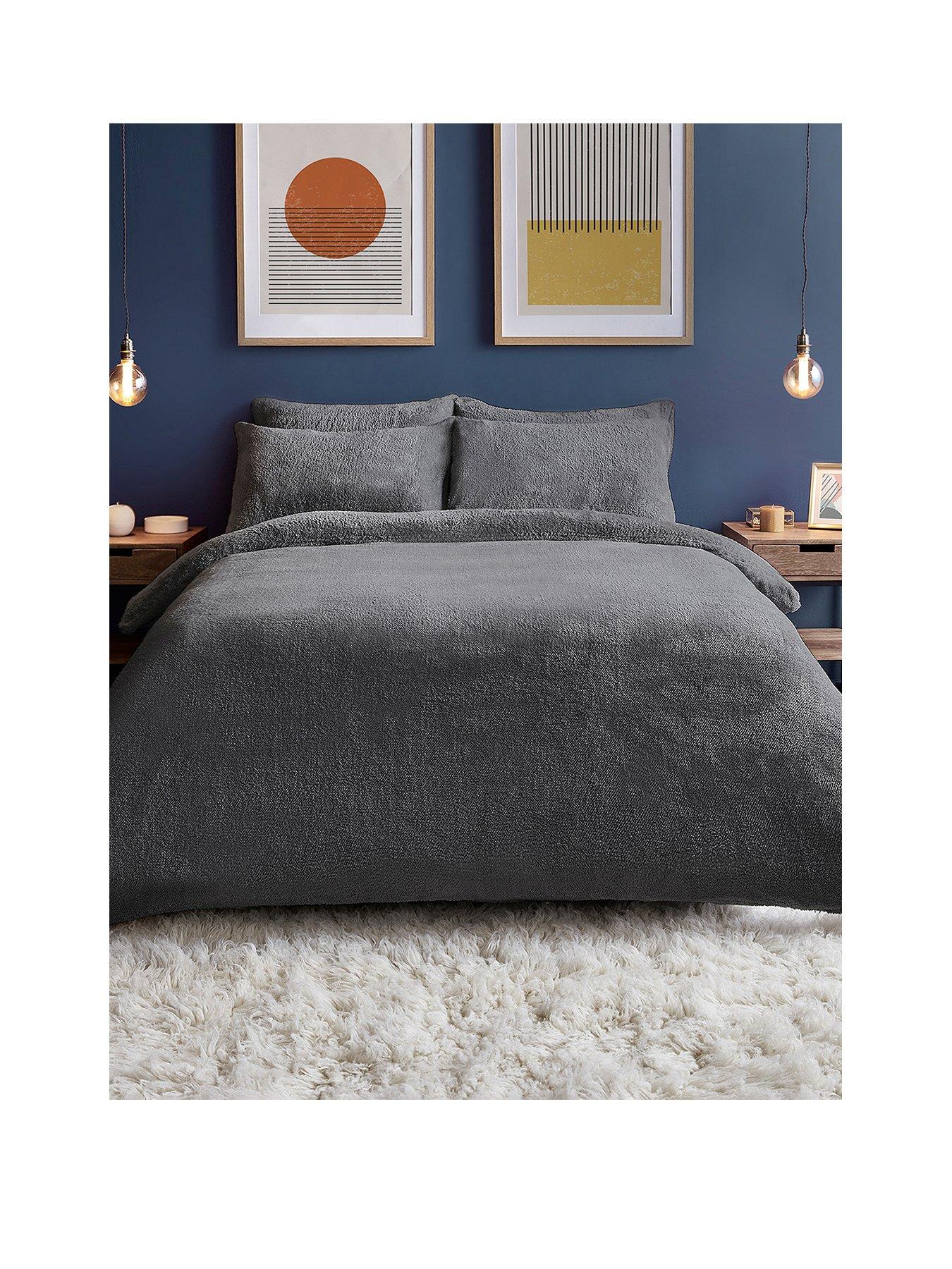 silentnight-teddy-fleece-duvet-cover-set-charcoal