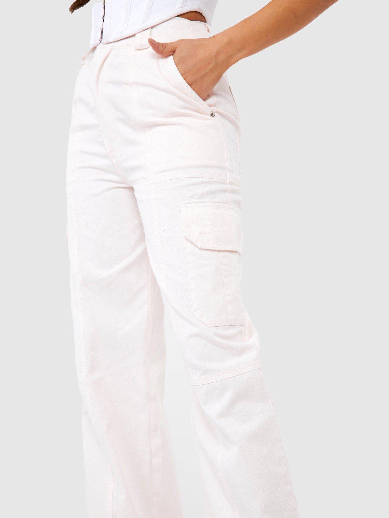 boohoo-seam-front-wide-leg-cargo-trouser-stoneoutfit