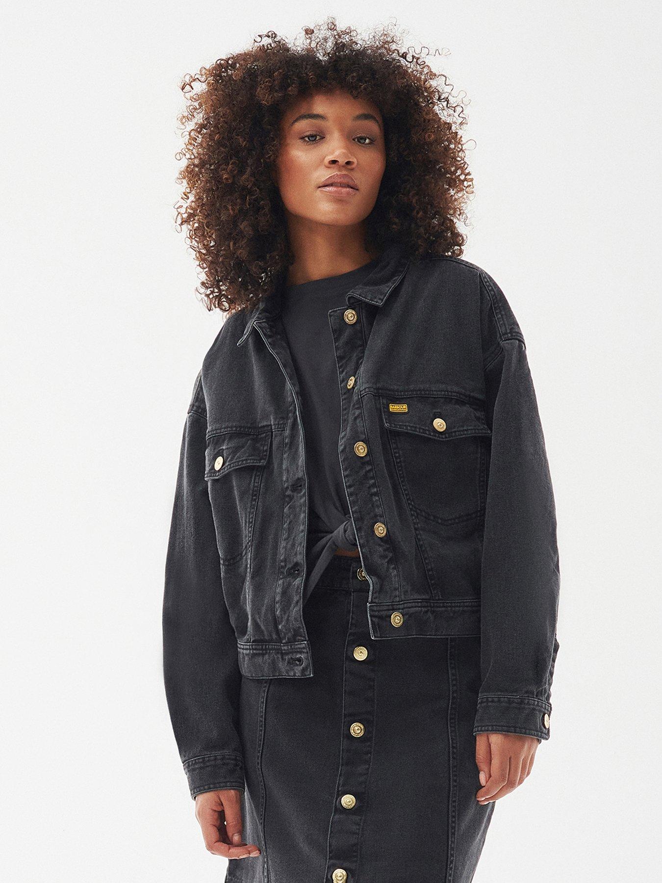 Barbour denim jacket shop