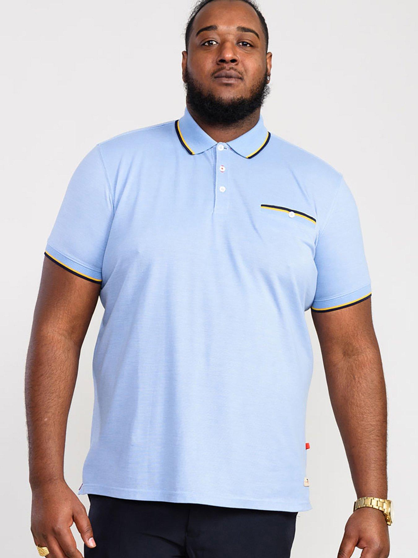 Image 1 of 5 of D555 Talbot Pique Polo Shirt with Pocket Opening - Blue