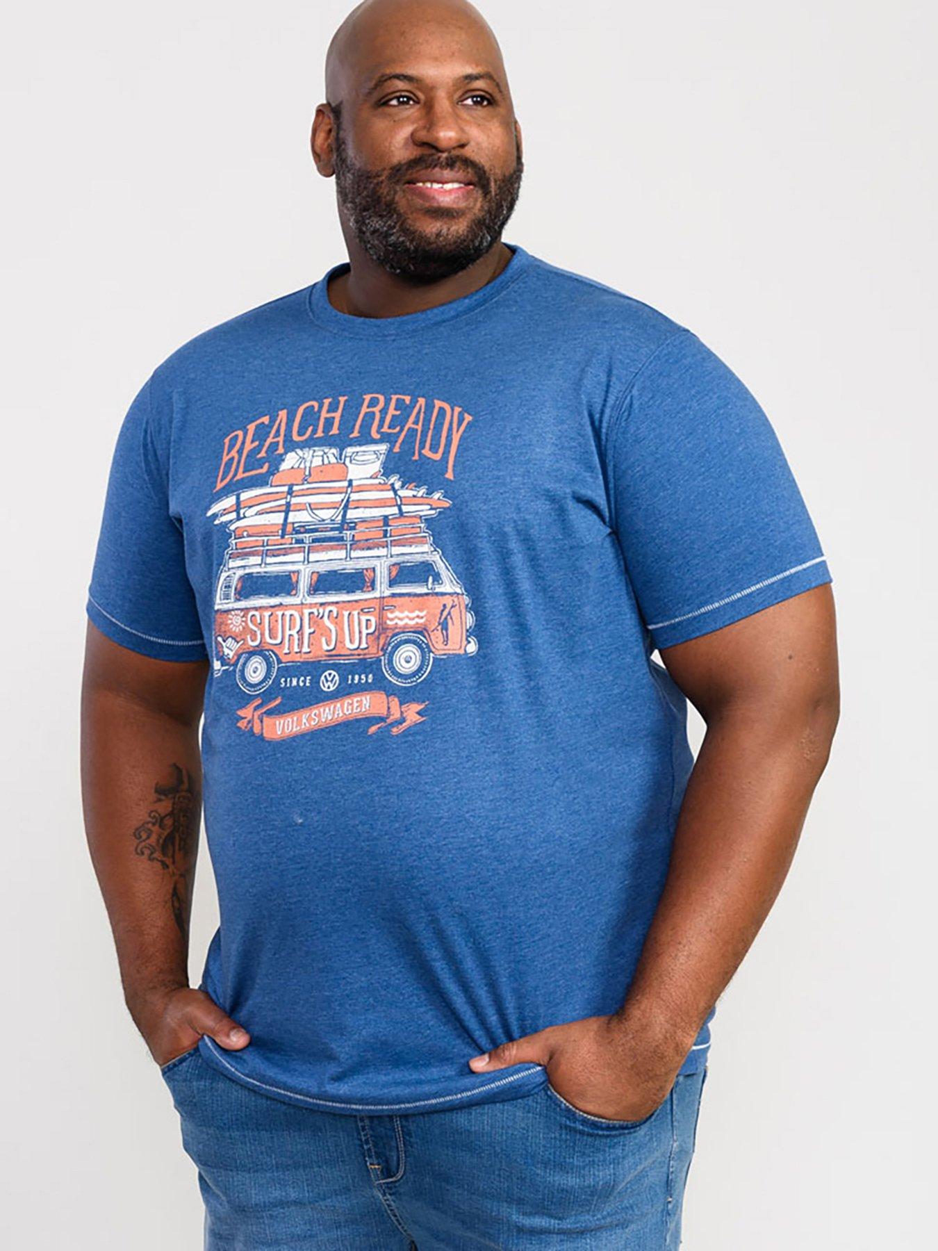 D555 Tavistock Official VW Surf's-Up Printed T-Shirt - Navy