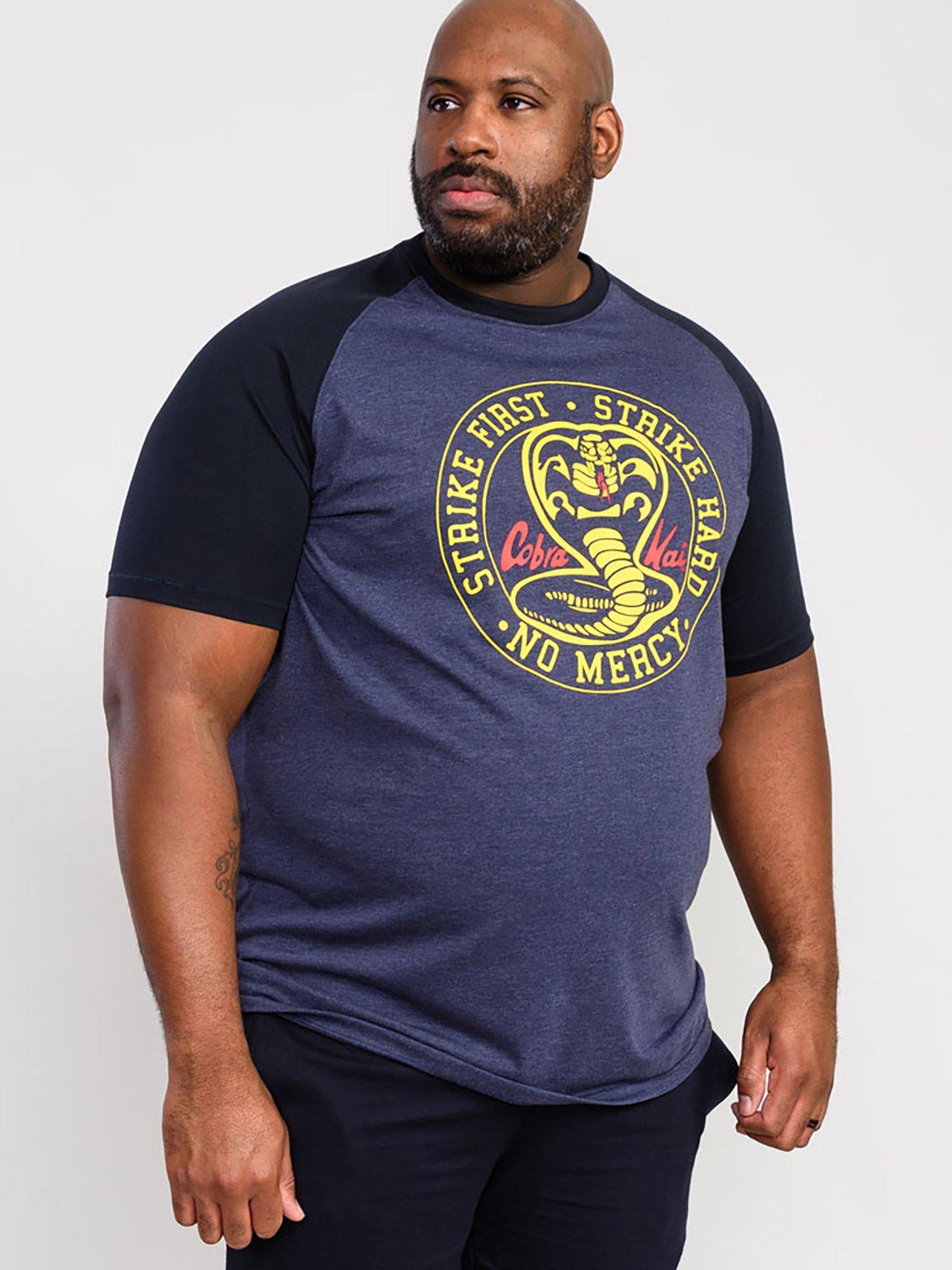 d555-steeple-official-cobra-kai-printed-t-shirt-bluefront