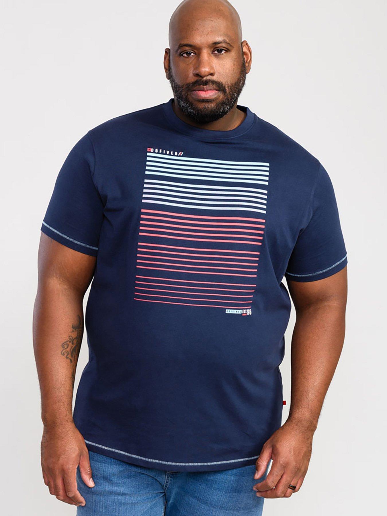 d555-cransford-gradient-line-printed-t-shirt-navyfront