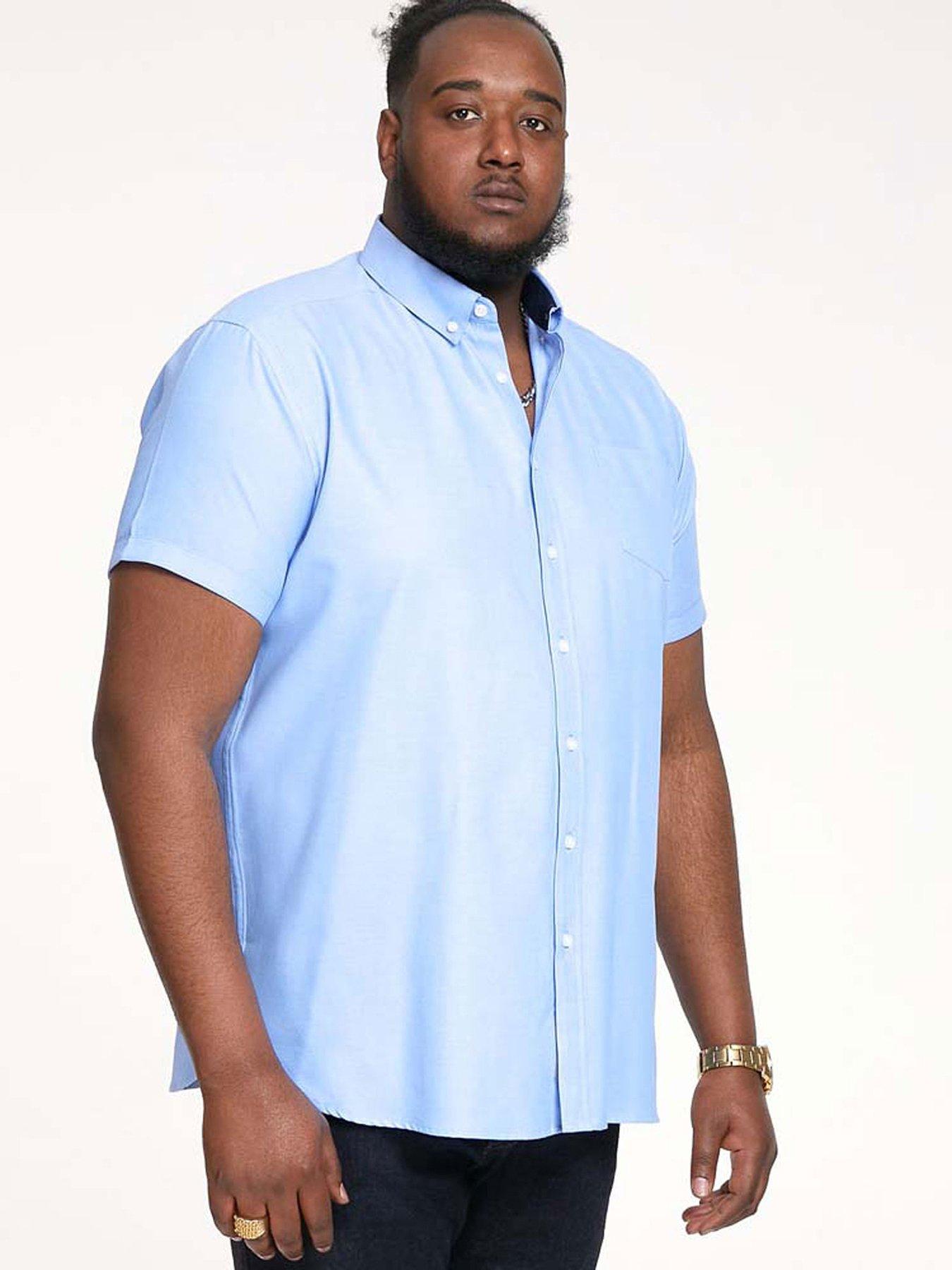 undefined James Basic Oxford Short Sleeve Shirt -Sky Blue