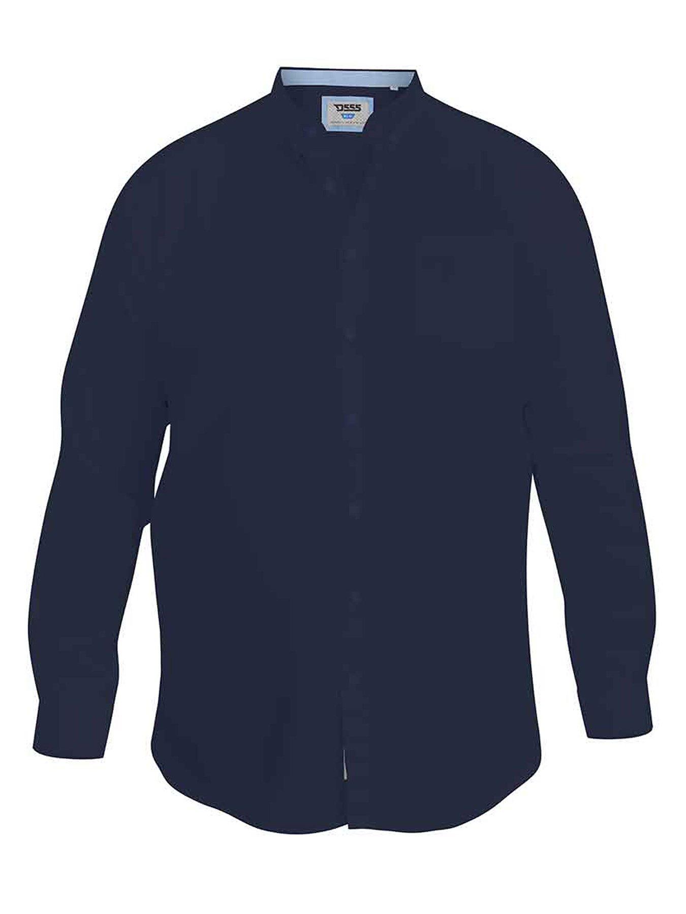 d555-richard-basic-oxford-long-sleeve-shirt--navyoutfit