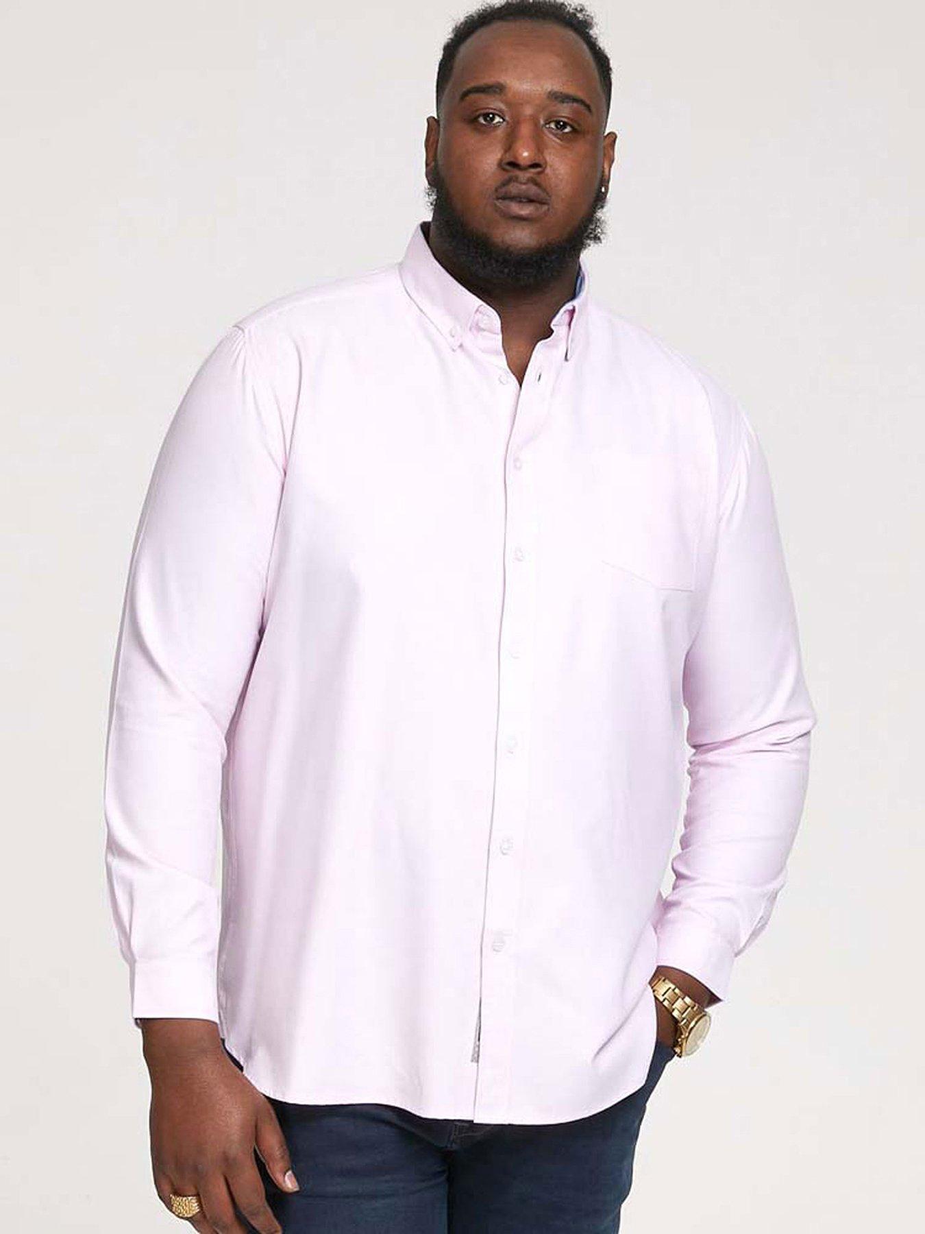 d555-richard-basic-oxford-long-sleeve-shirt--pinkfront