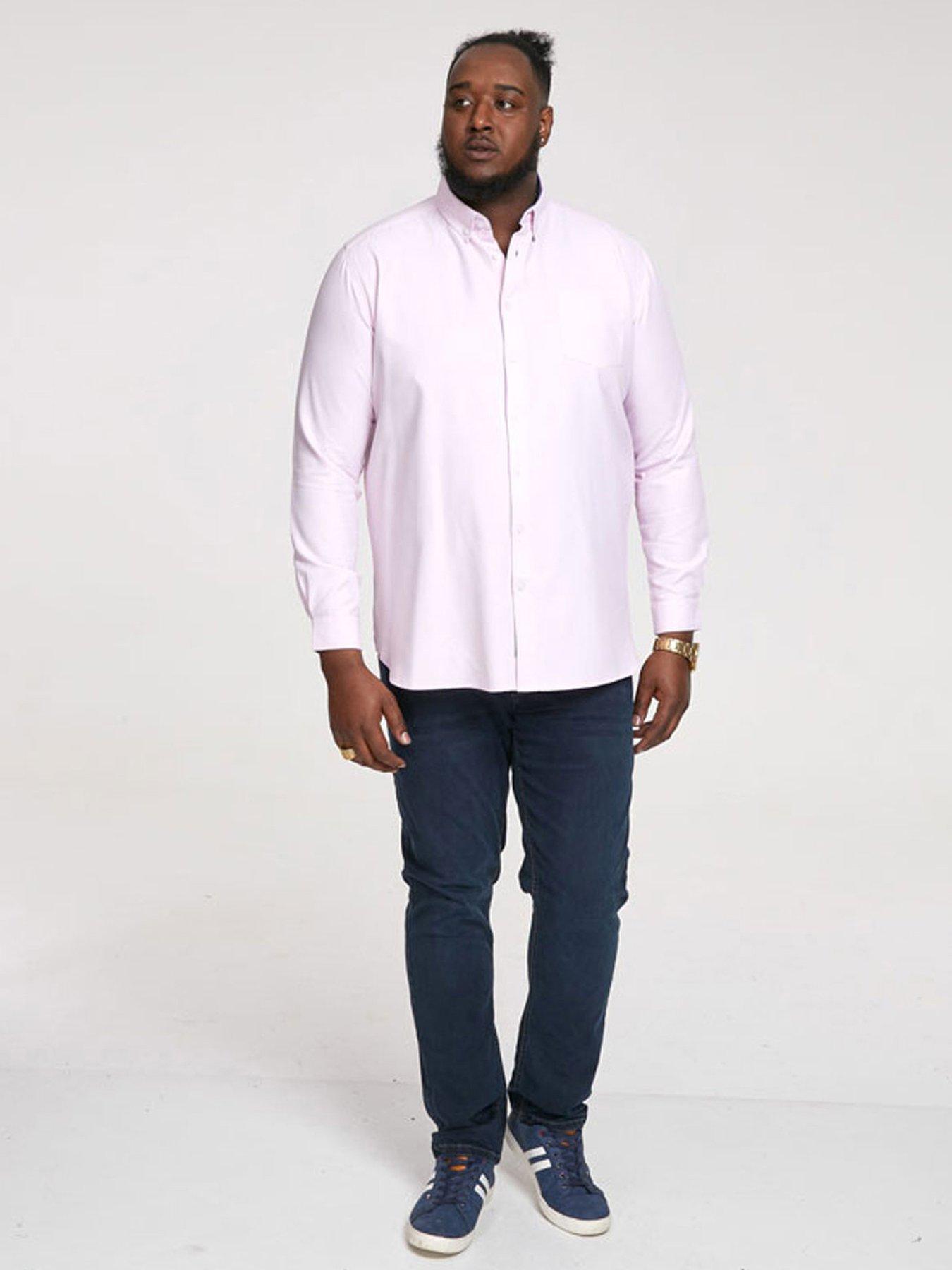 d555-richard-basic-oxford-long-sleeve-shirt--pinkback