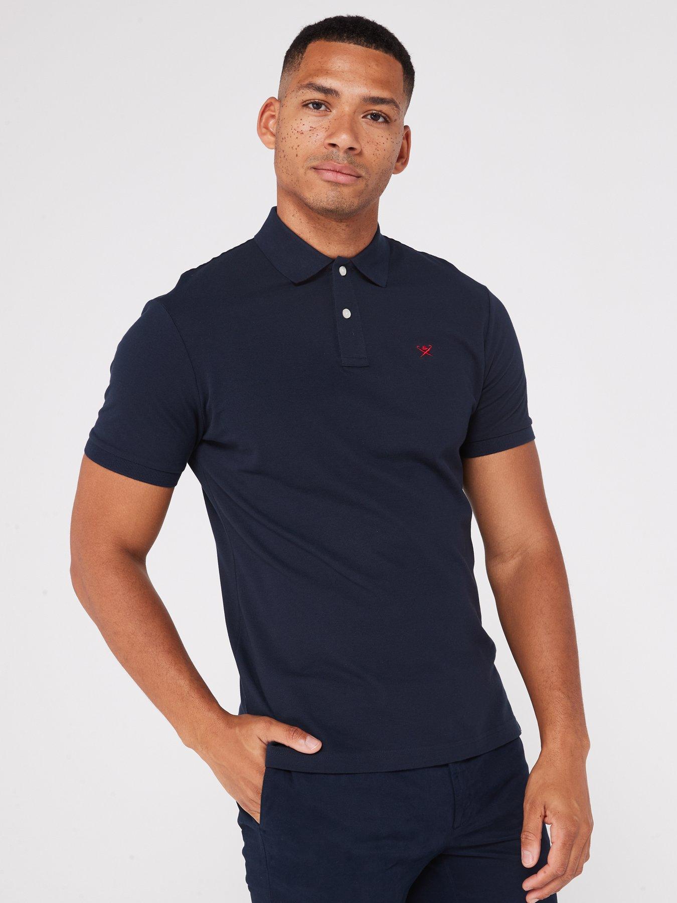 Hackett Hackett Slim Fit Logo Polo Shirt - Navy