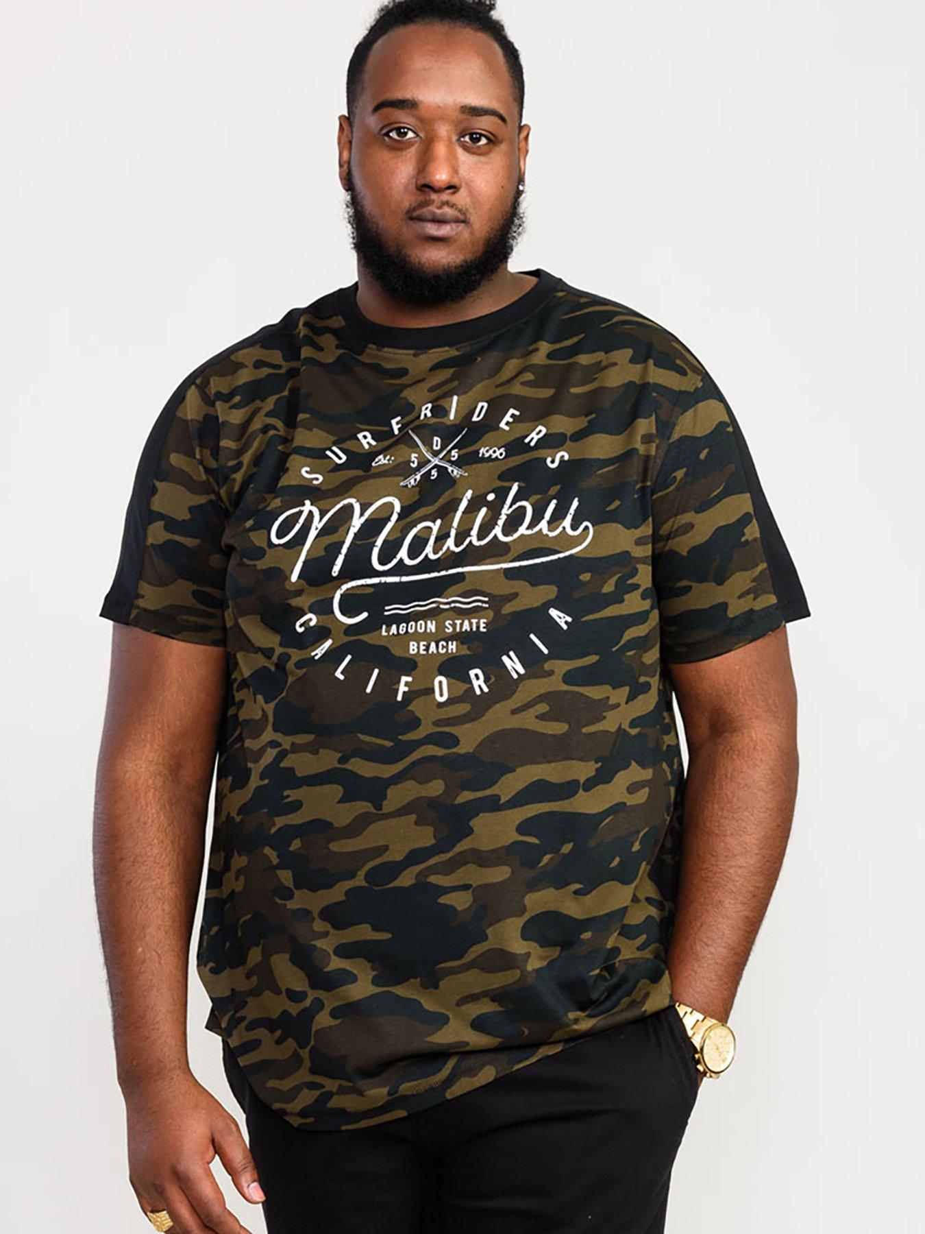 D555 D555 Sullivan Camo Malibu Chest Print T-Shirt