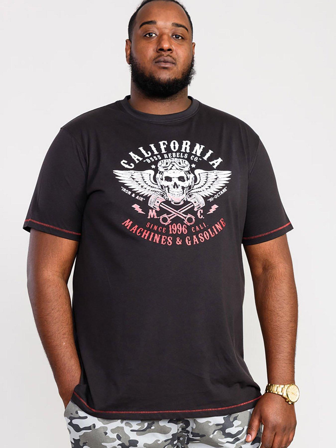 d555-charles-california-rebel-skull-printed-t-shirt-black