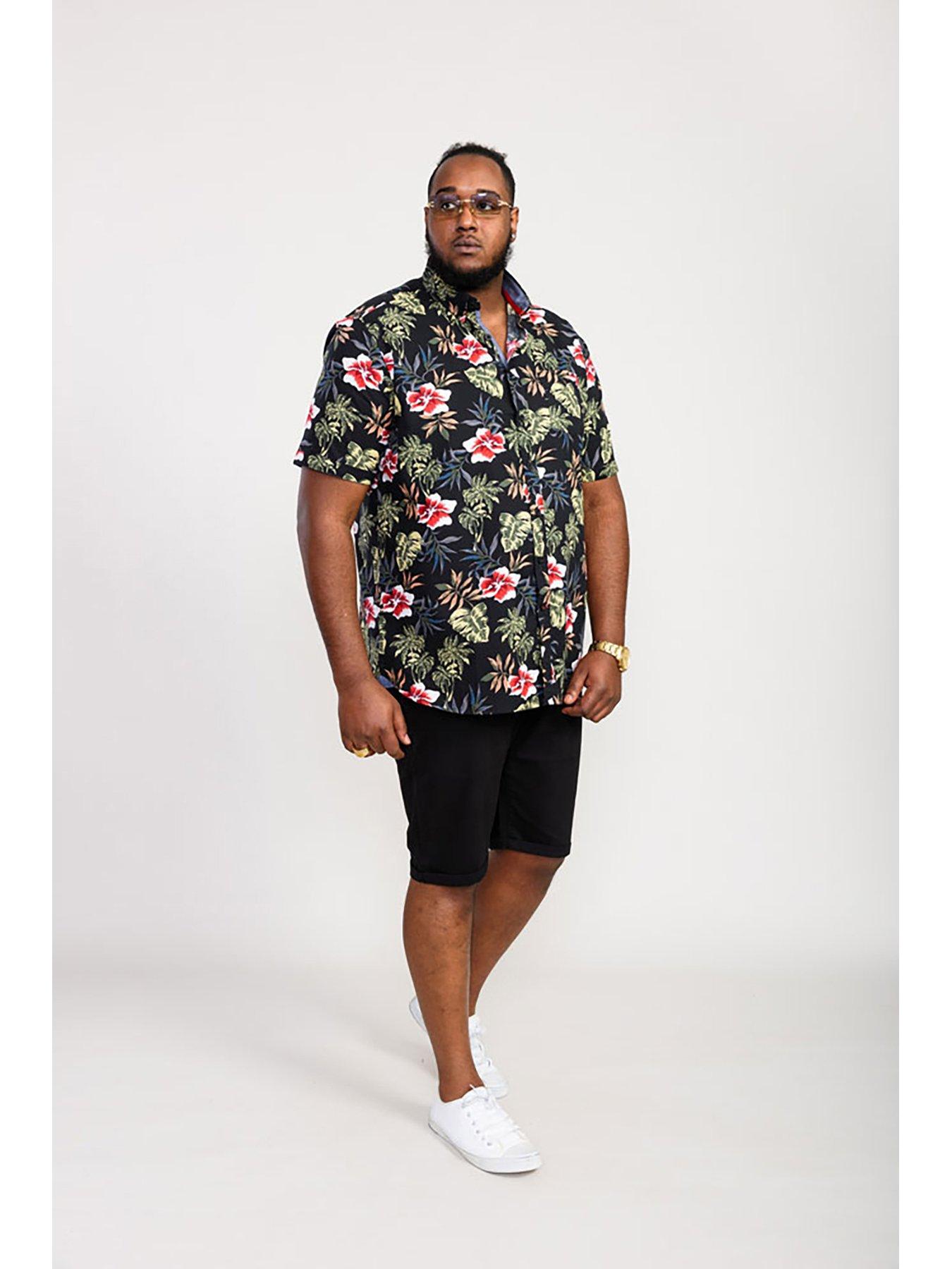 d555-d555-wilton-hawaiian-print-button-down-collar-shirtoutfit