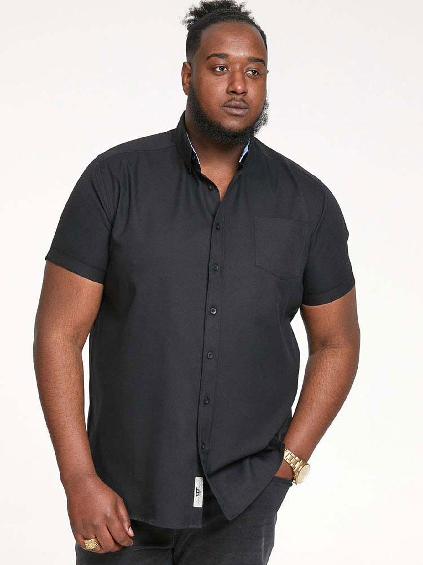 undefined James Basic Oxford Short Sleeve Shirt -Black