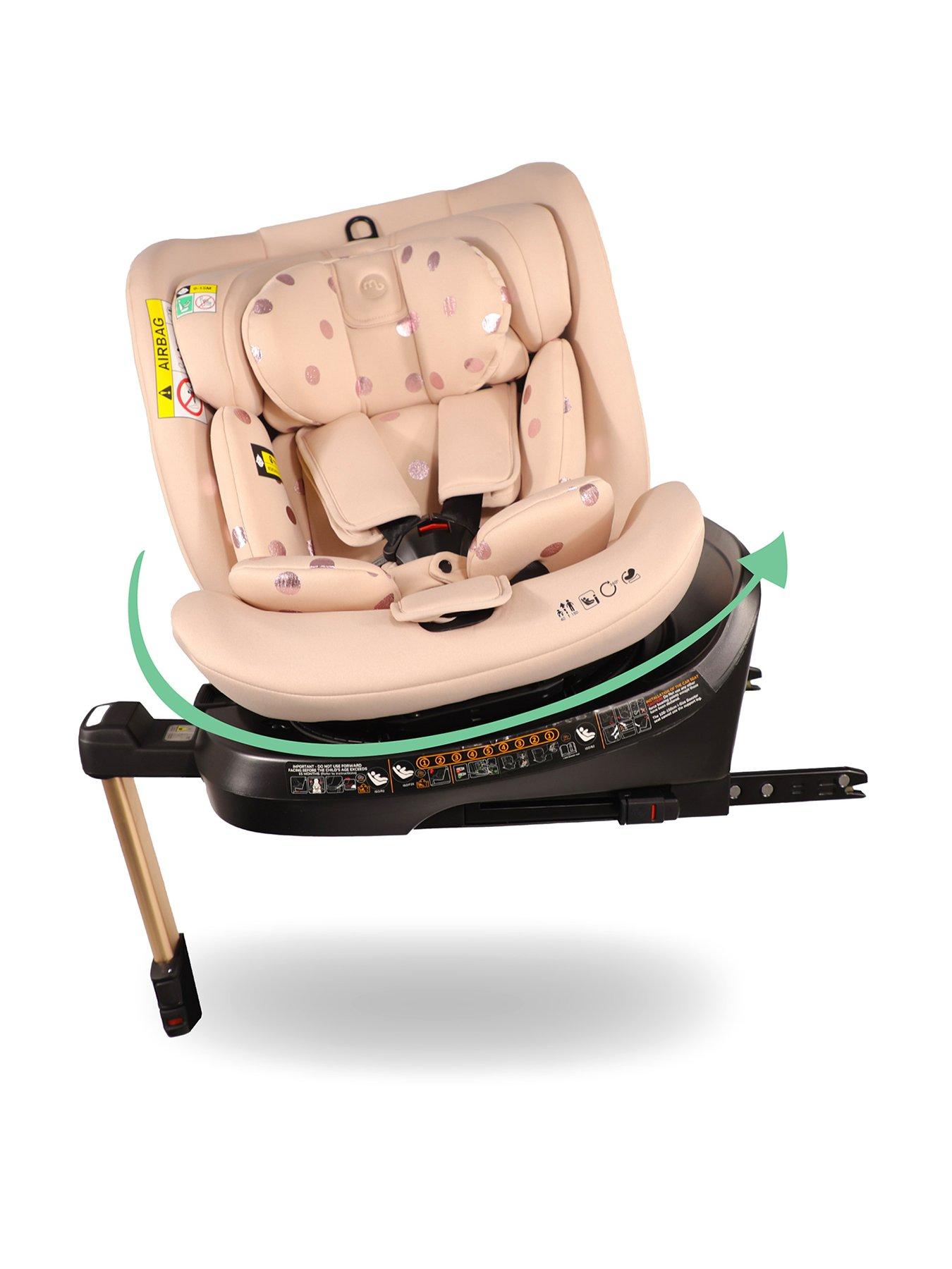 Image 1 of 8 of My Babiie MBCSSPIN i-Size (40-150cm) Spin Car Seat - Pink Polka