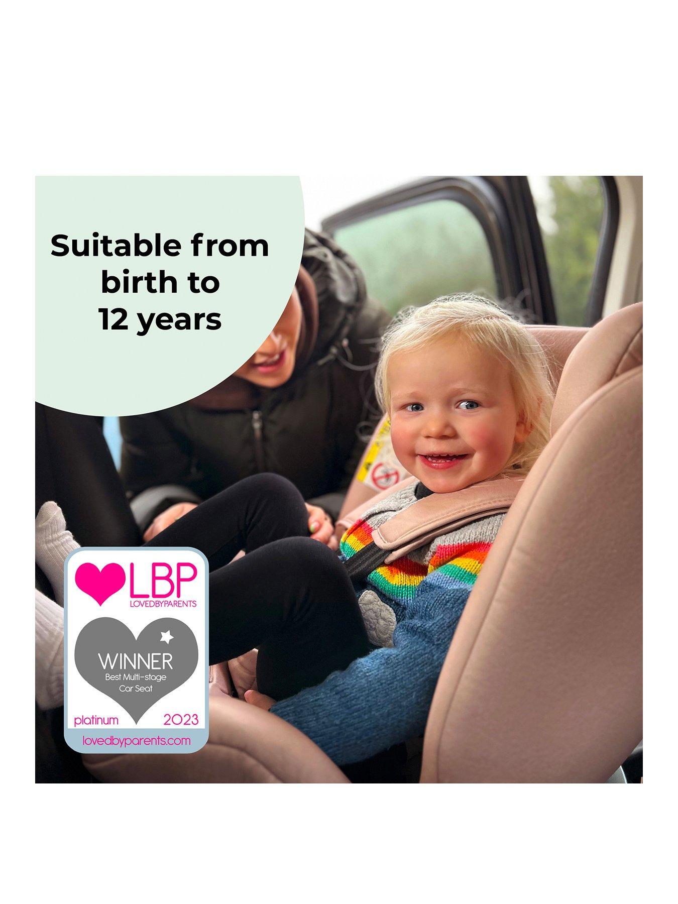 Image 2 of 8 of My Babiie MBCSSPIN i-Size (40-150cm) Spin Car Seat - Pink Polka