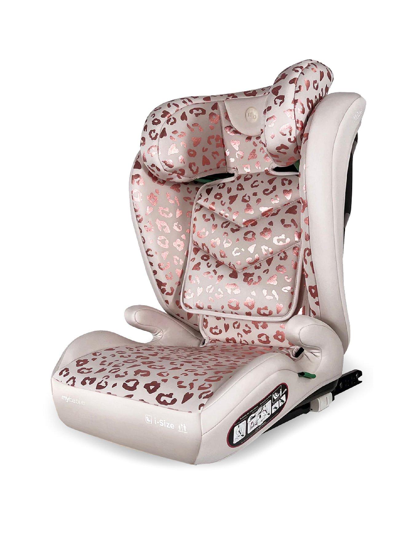 undefined My Babiie iSize Blush Leopard Car Seat (100-150cm)