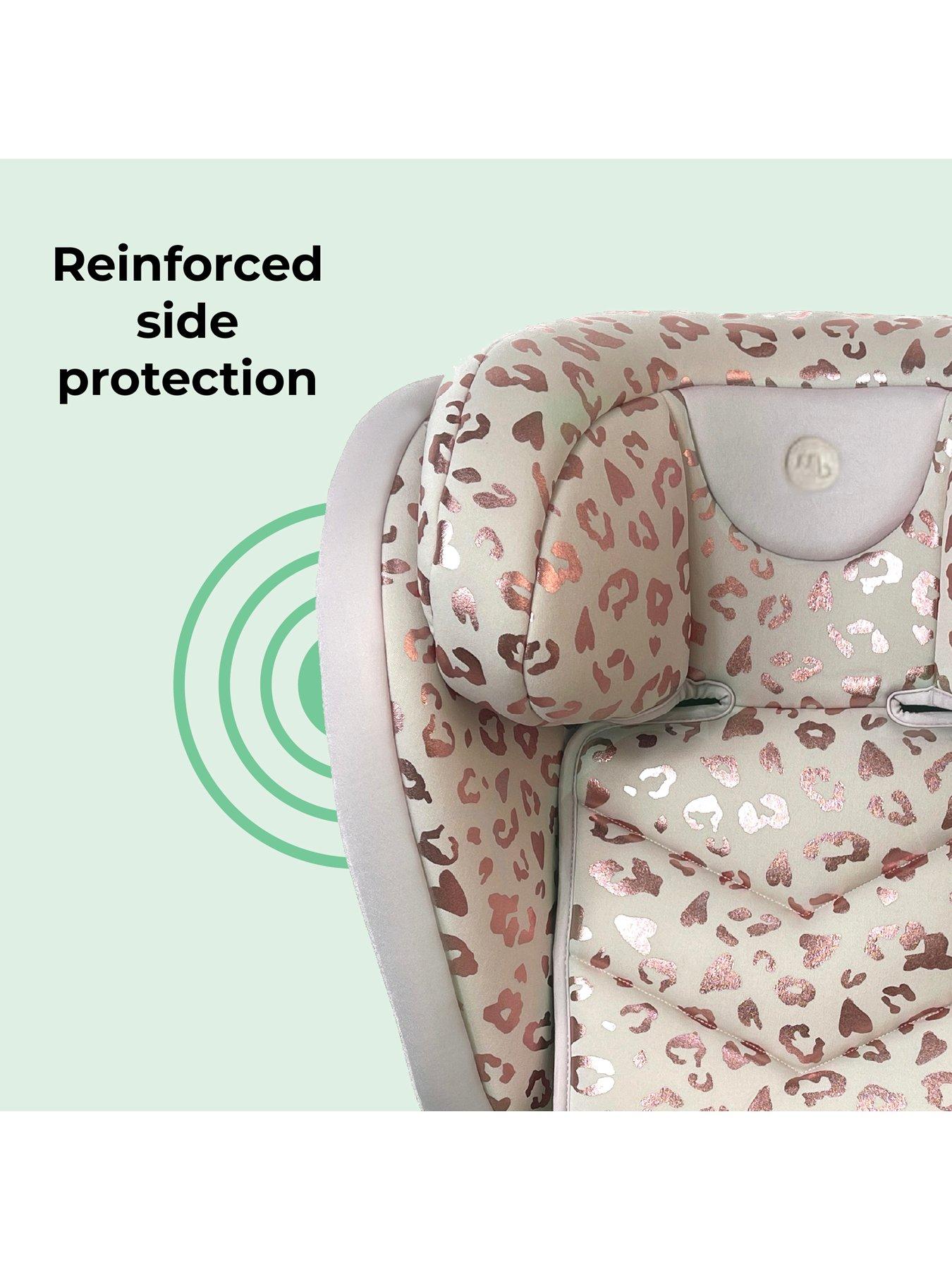 Image 7 of 7 of My Babiie My Babiie iSize Blush Leopard Car Seat (100-150cm)