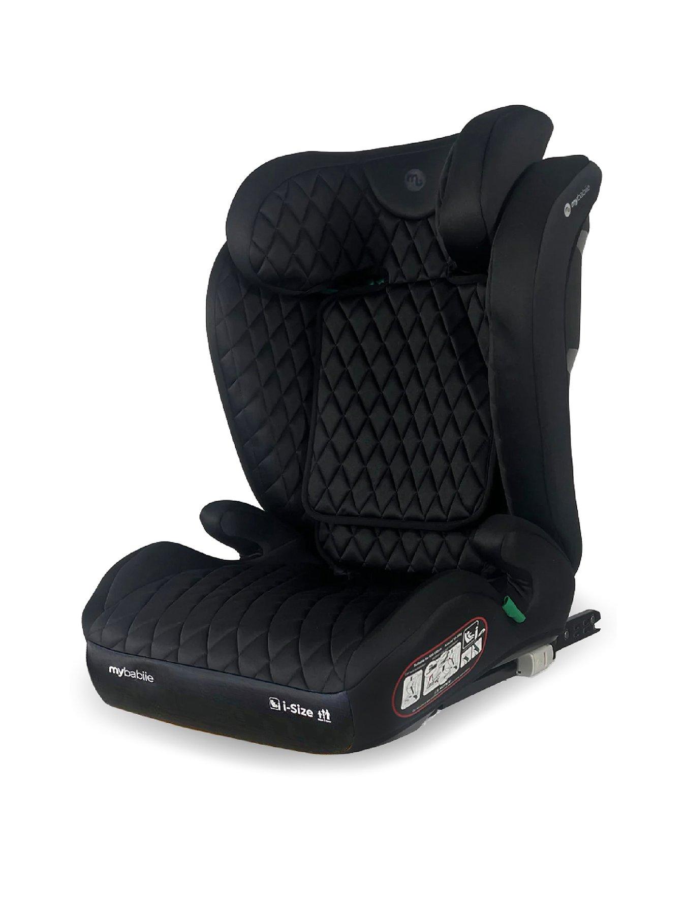 My Babiie MBCS23 High-Back Booster R129 Car Seat with ISOFIX - Quilted Black