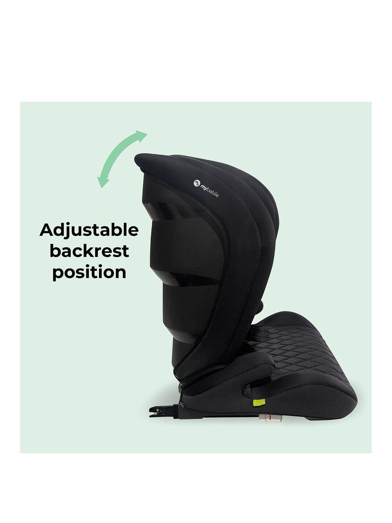 Image 3 of 7 of My Babiie Billie Faiers iSize Quilted Black Car Seat (100-150cm)