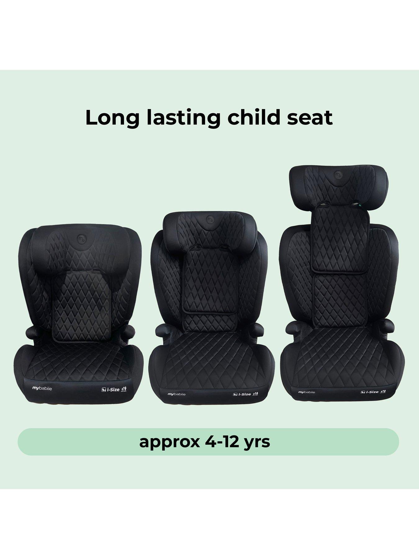 Image 6 of 7 of My Babiie Billie Faiers iSize Quilted Black Car Seat (100-150cm)