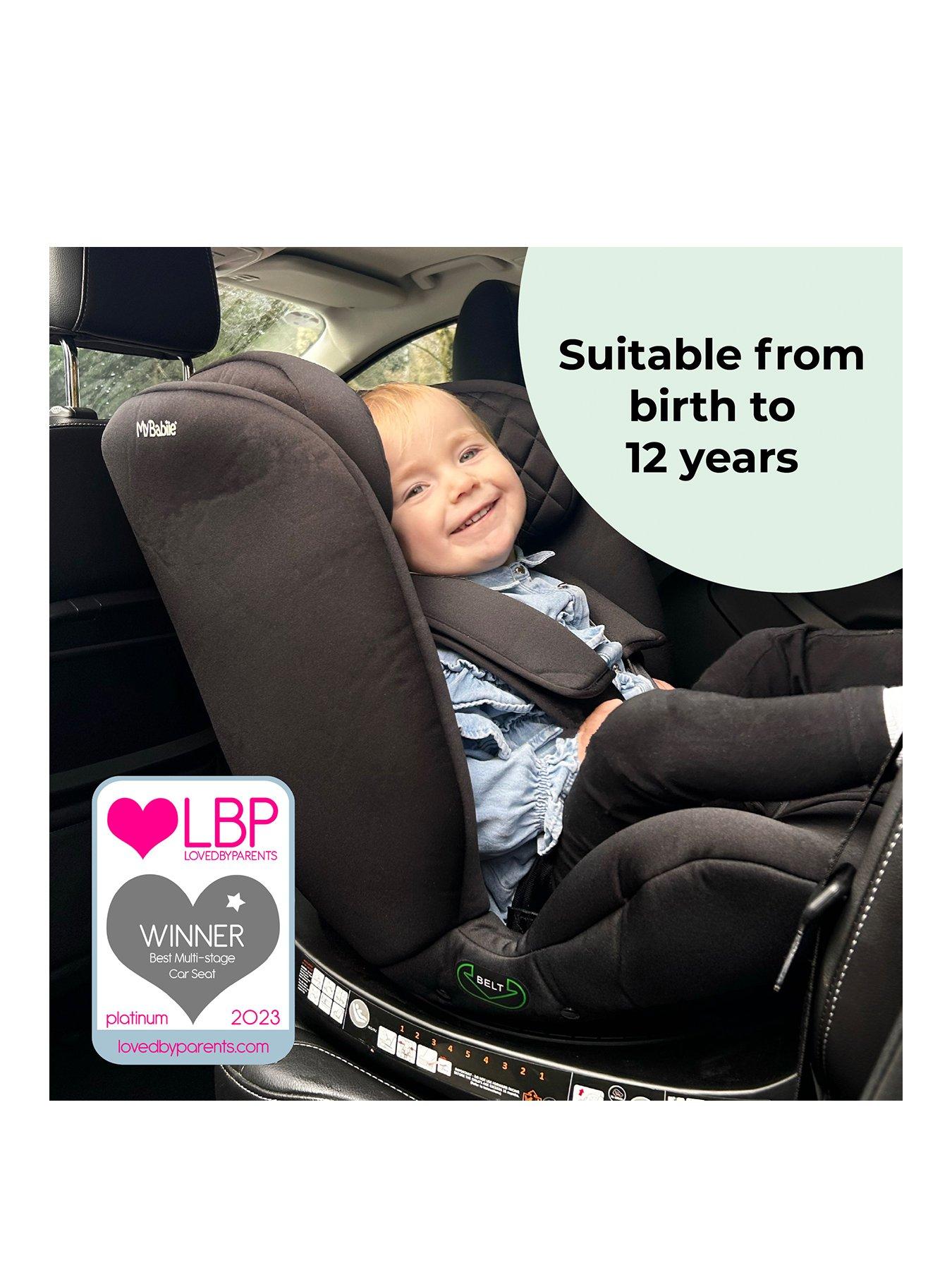 Image 2 of 8 of My Babiie MBCSSPIN i-Size (40-150cm) Spin Car Seat - Quilted Black