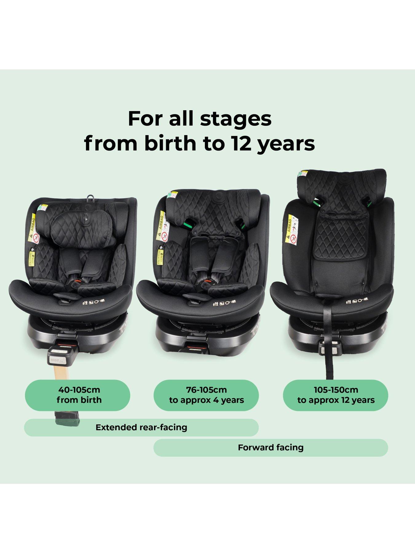 Image 4 of 8 of My Babiie MBCSSPIN i-Size (40-150cm) Spin Car Seat - Quilted Black